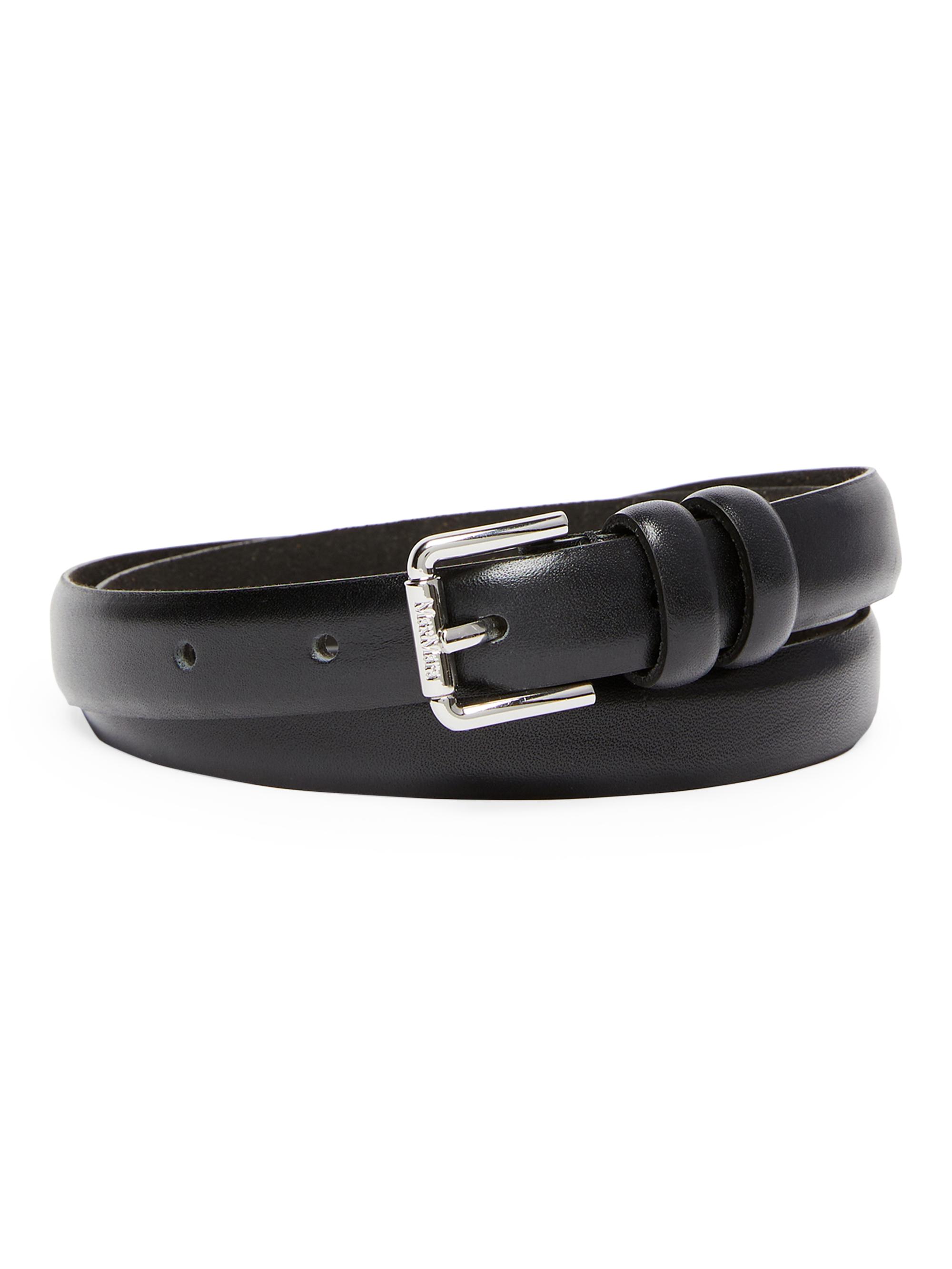 Max Mara Women's Wet Leather Belt - Black