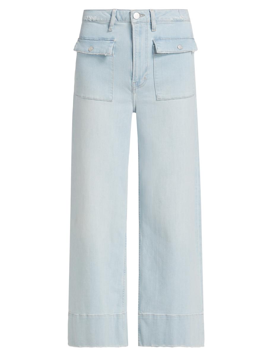 Frame The '70s Patch Pocket Straight-Leg Jeans | Saks Fifth