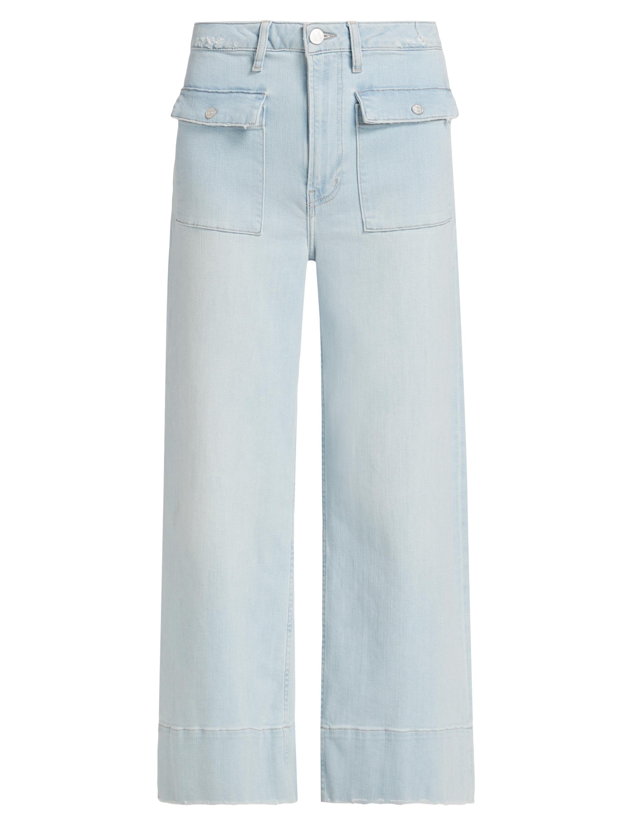 Frame Women's The'70s Patch Pocket Straight-Leg Jeans - Clarity Clean