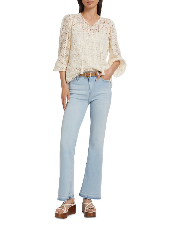 Shop Frame Geometric Lace Tassel Blouse | Saks Fifth Avenue Shop Frame Geometric Lace Tassel Blouse | Saks Fifth Avenue