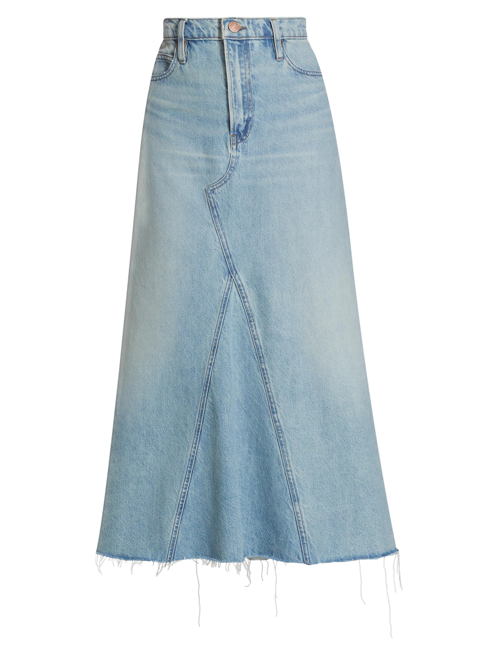 ounce classic hull denim skirt ＋liter Lee® Women's Midi Length Heritage Skirt with Utility Details