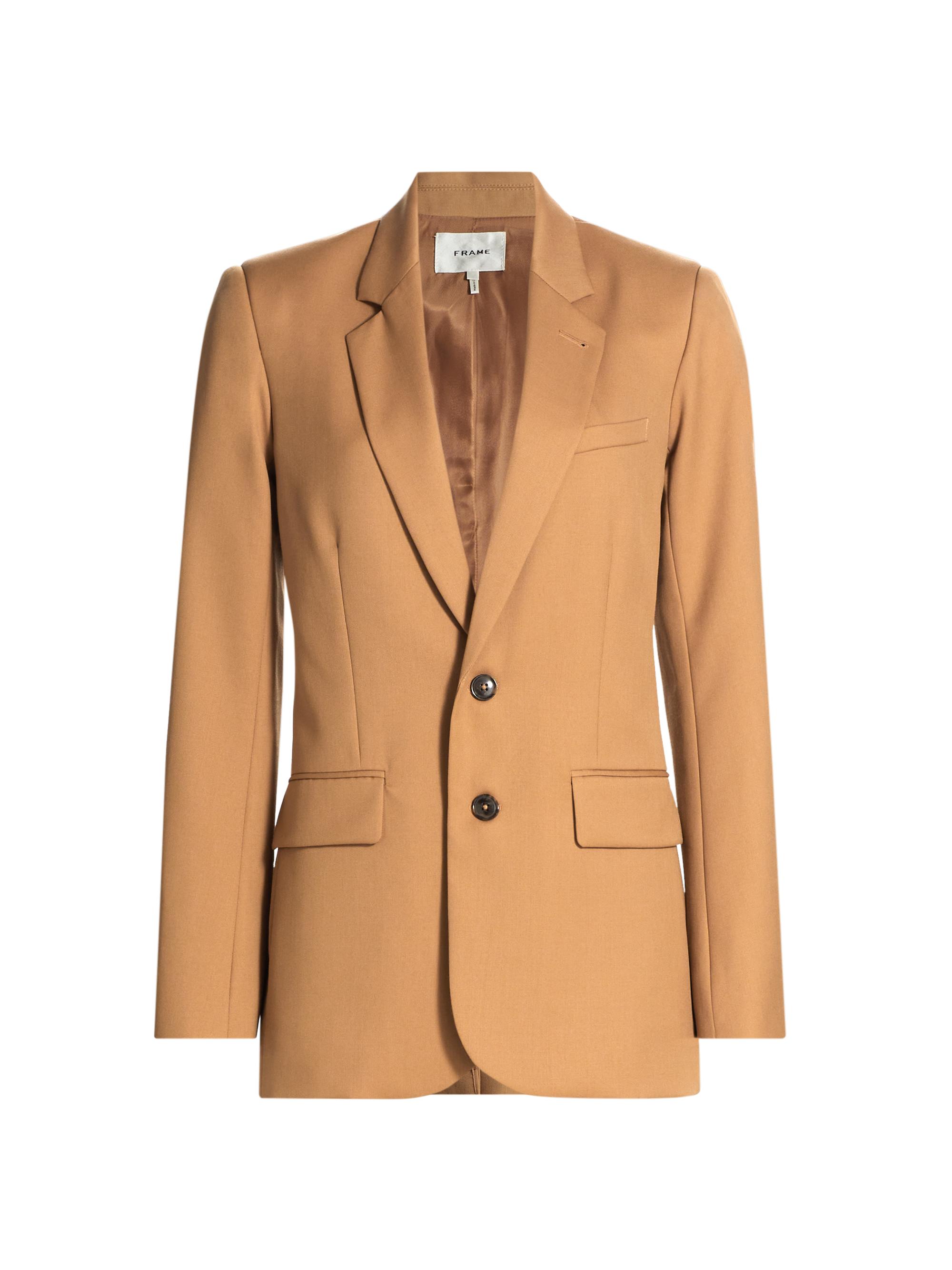 Frame Women's Everday Wool-Blend Blazer - Light Camel