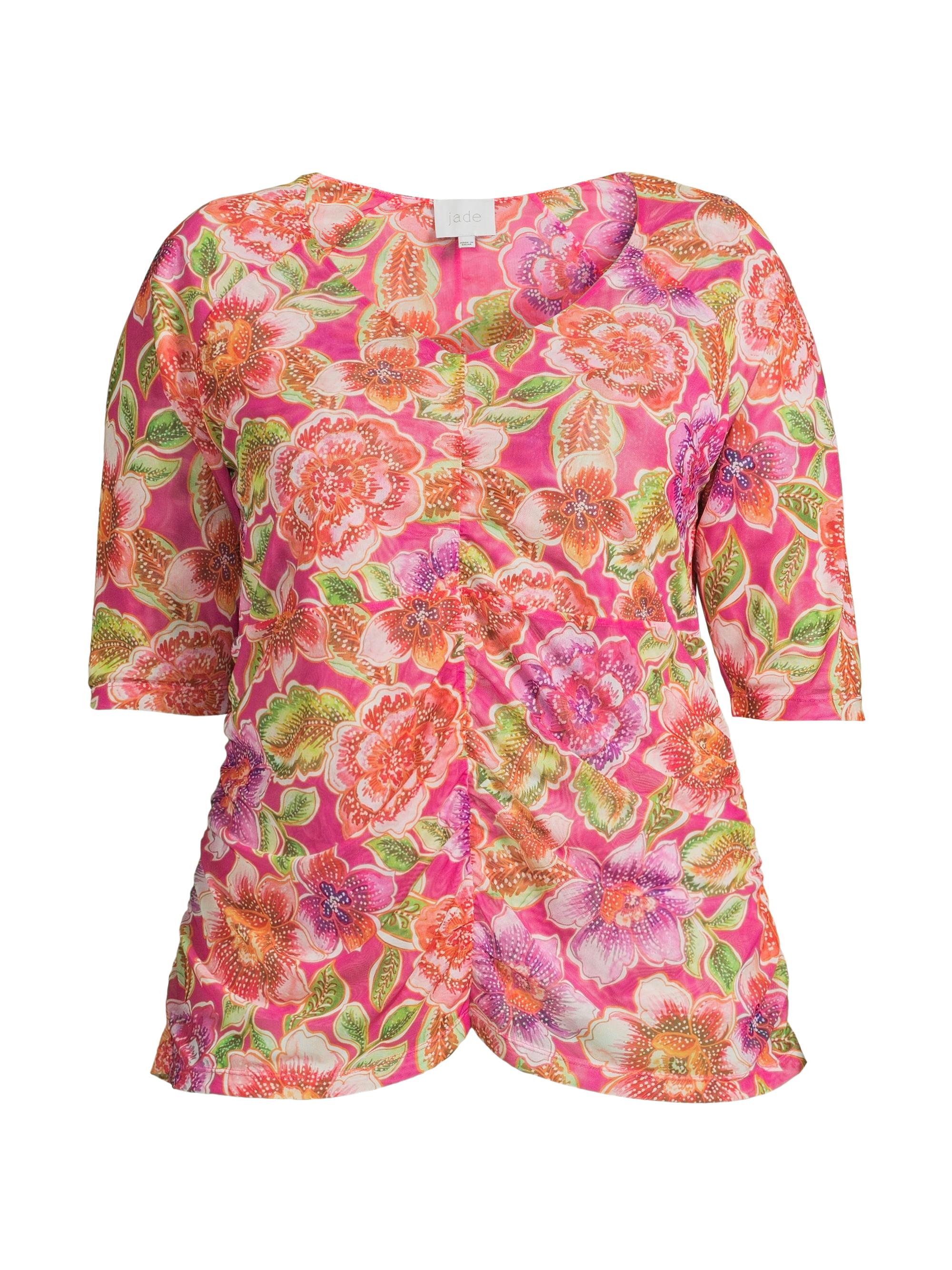 Johnny Was Women's Fabiola Jersey Floral Top - Fabiola