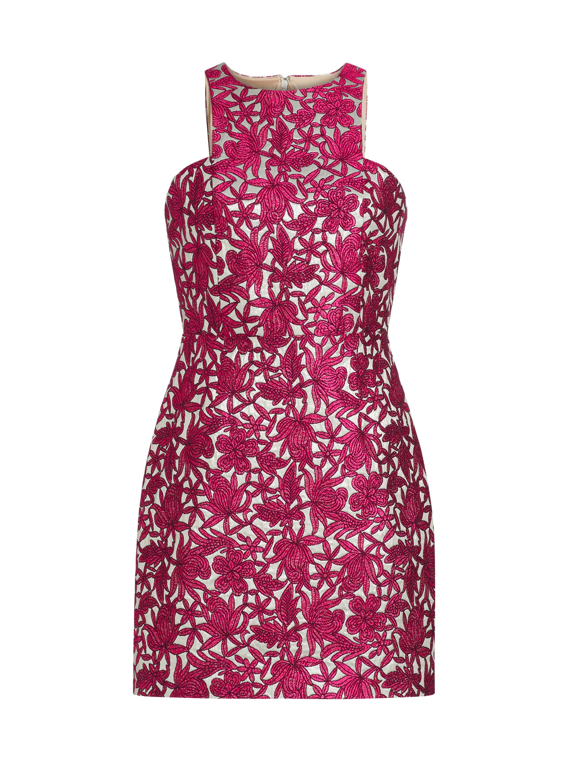 Milly Floral Jacquard Halter Minidress | Saks Fifth Avenue