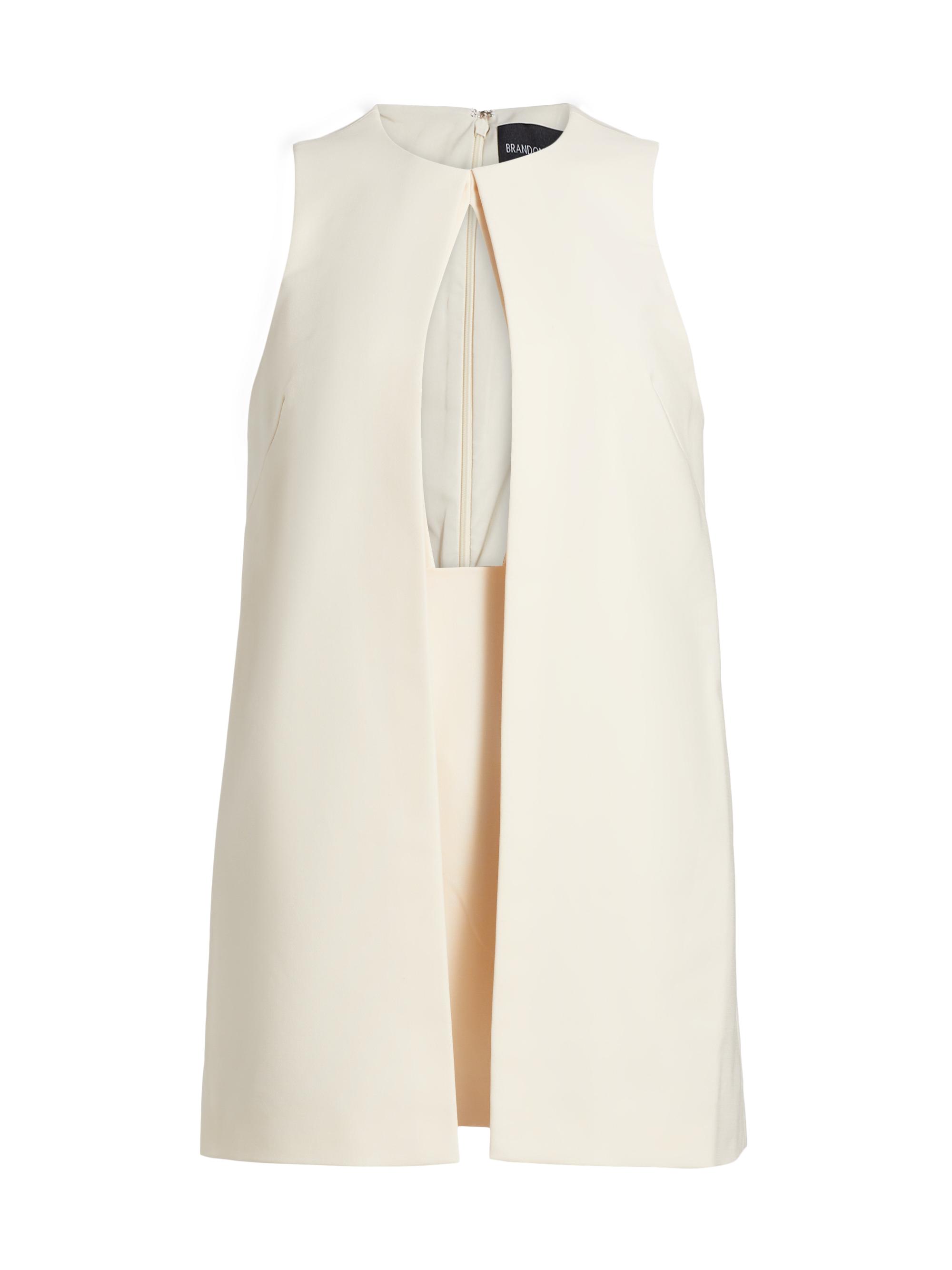 Brandon Maxwell Women's The Cory Split-Front Crêpe Minidress -