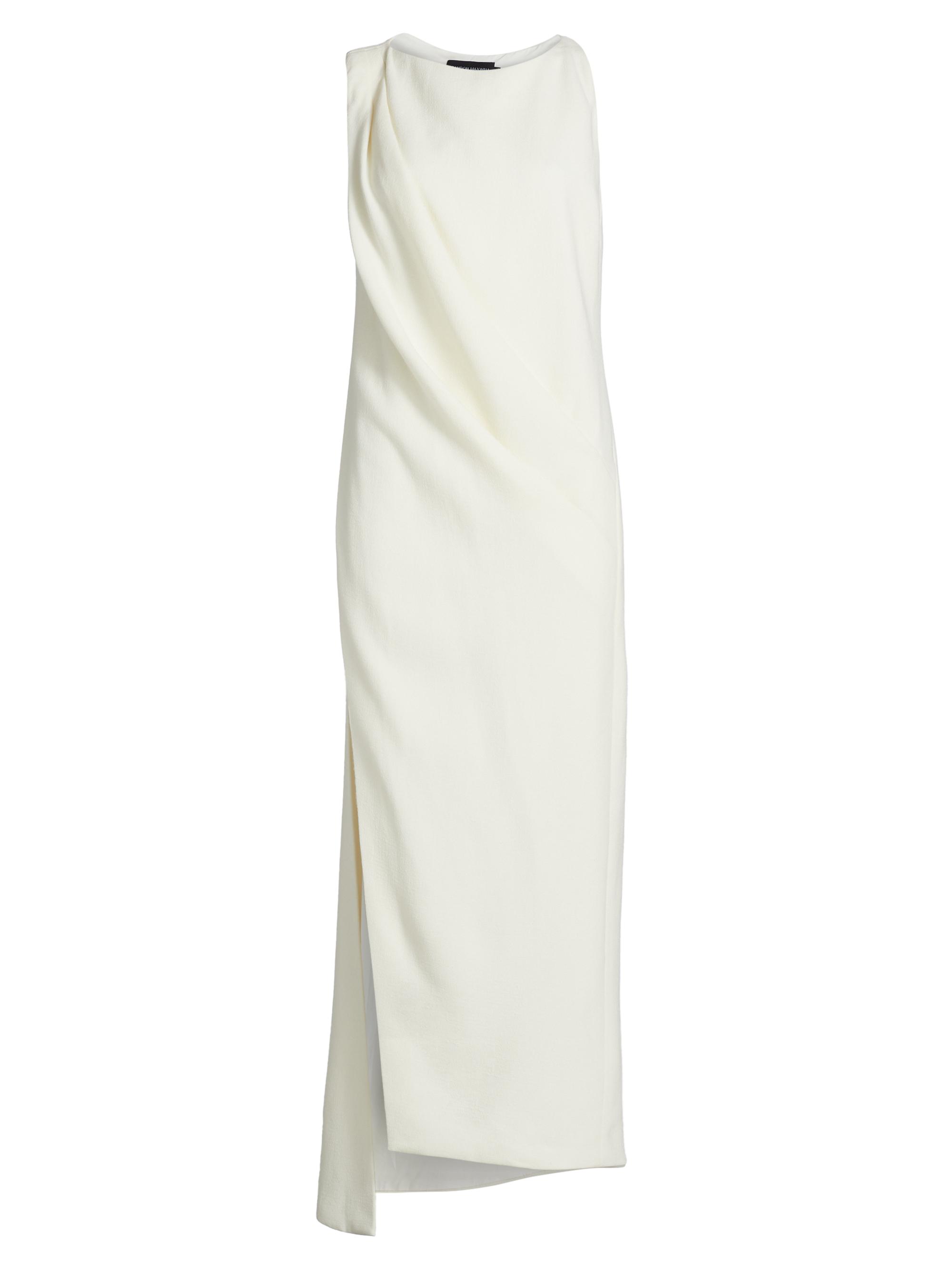 Brandon Maxwell Women's Wool Boatneck Column Dress -