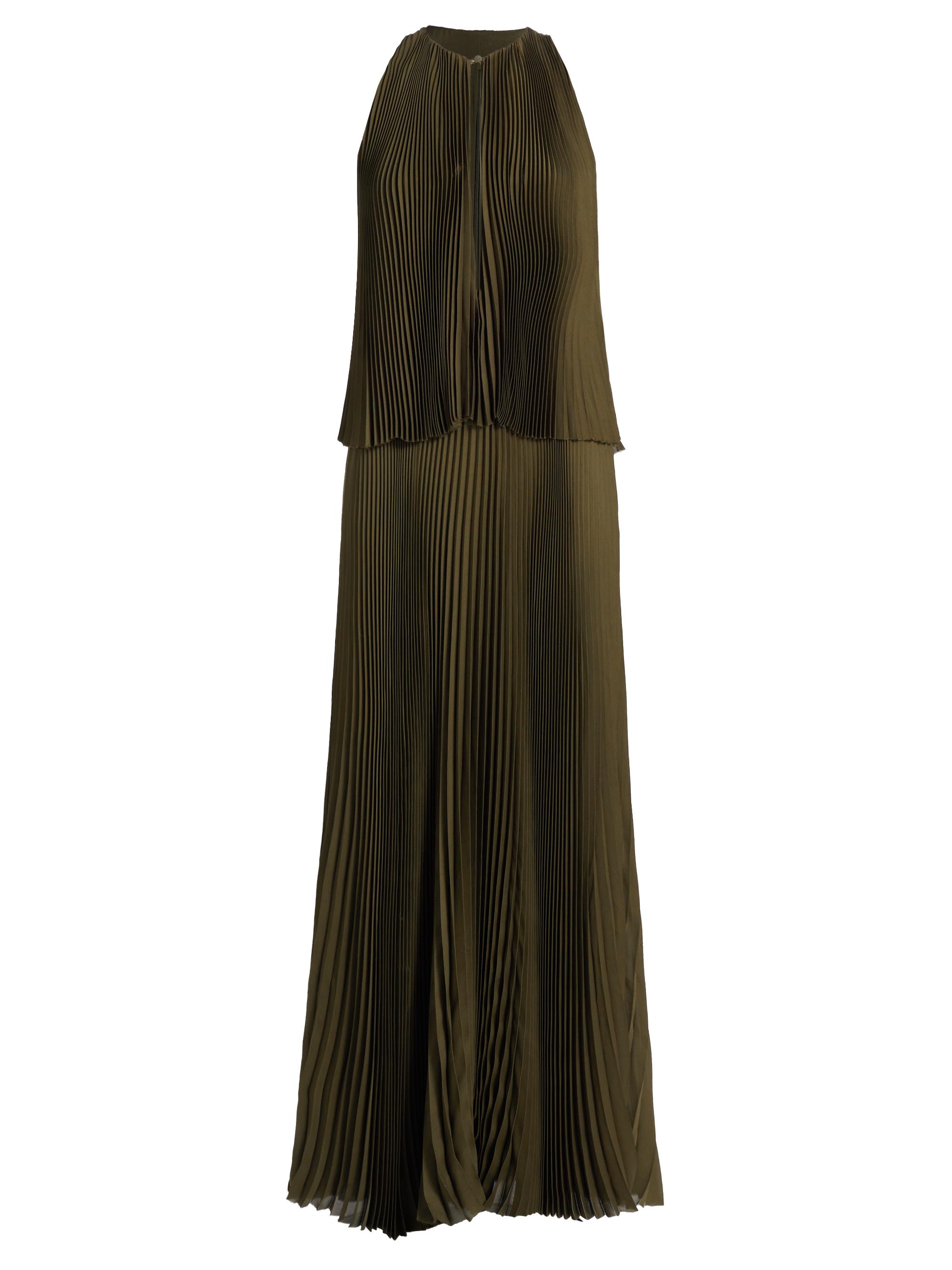 新品　maisoncelon pleated halter maxi dress pleated halter maxi dress – célon