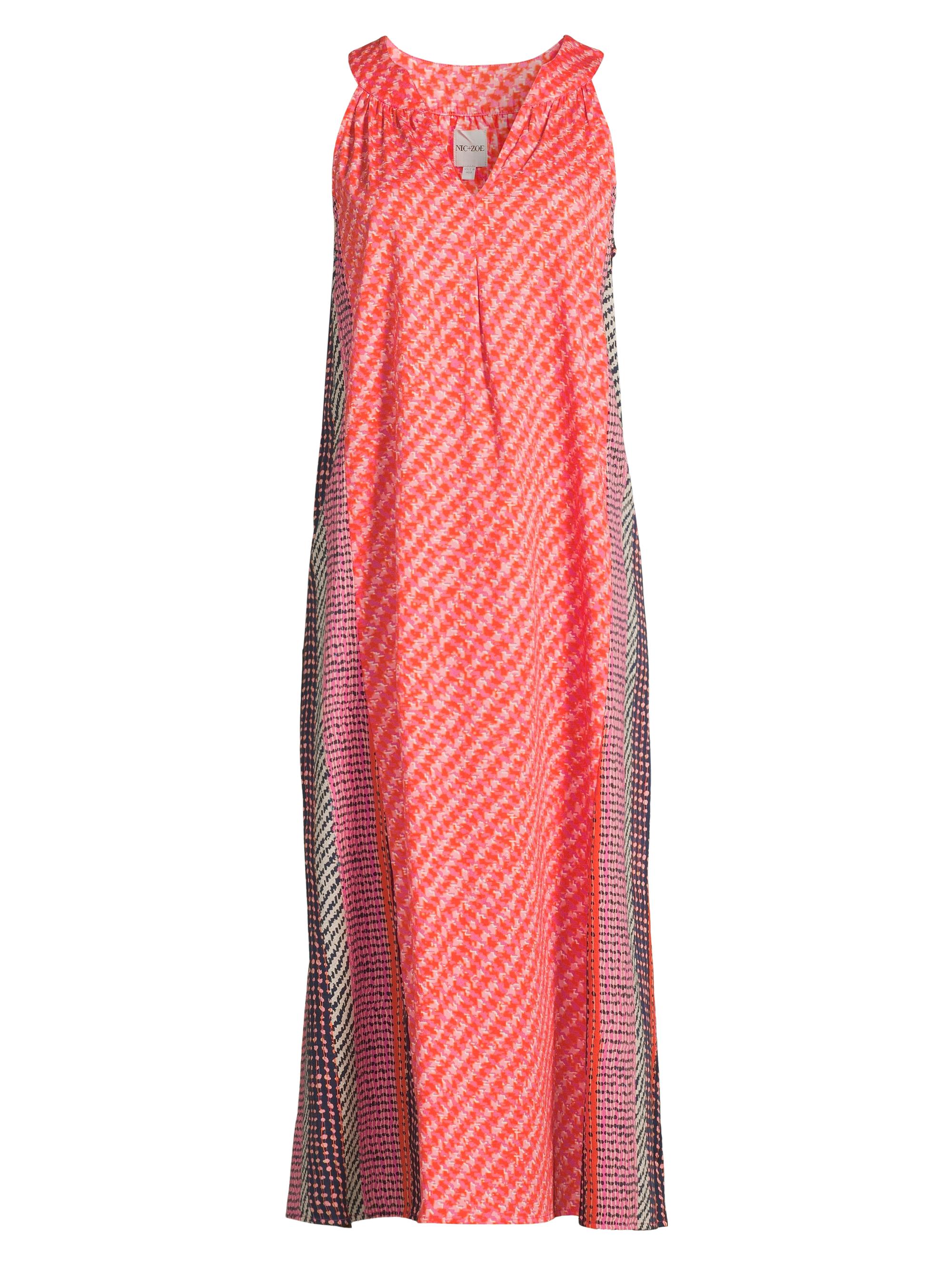 NIC+ZOE Women's Spotty Stripes Dress - Pink Multi