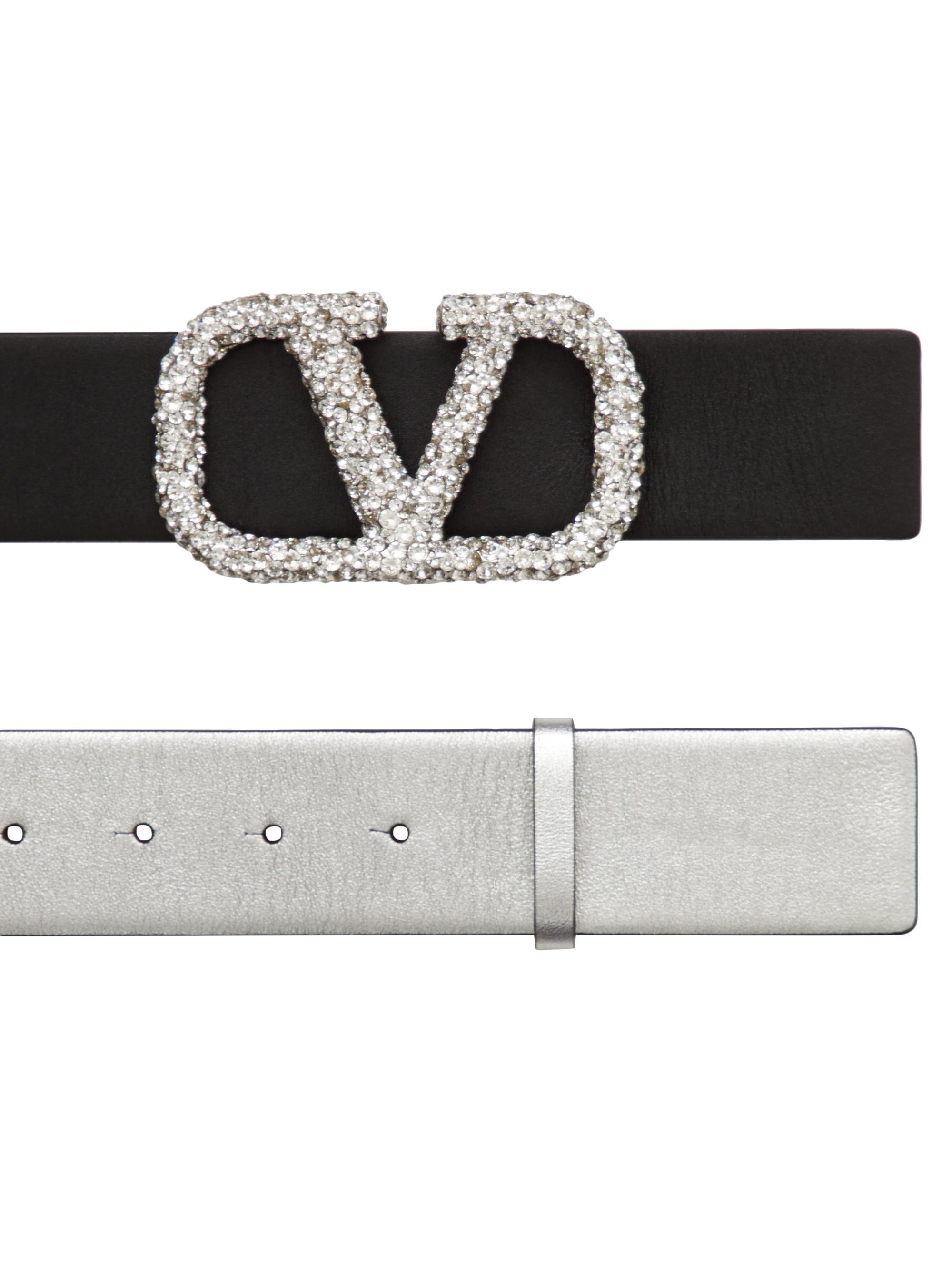 Valentino Garavani Vlogo Signature Reversible Belt In Shiny  display picture 1