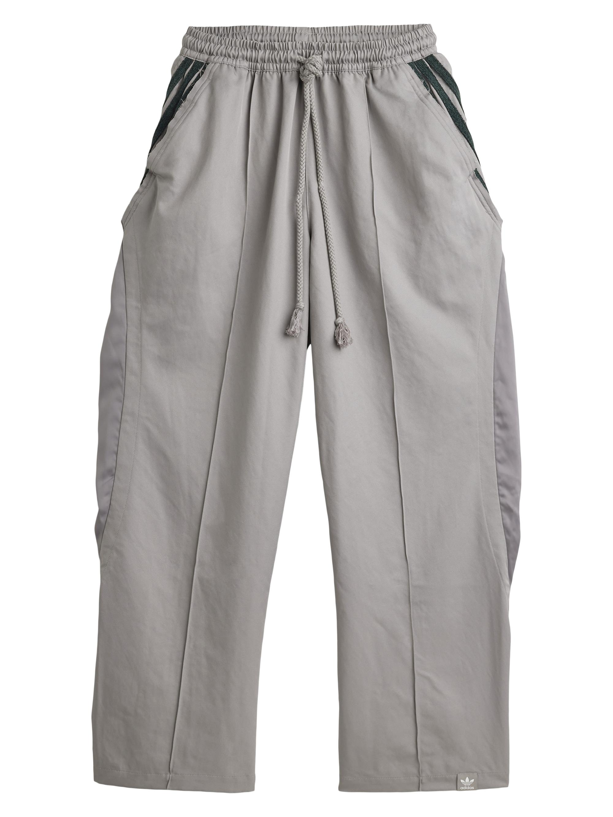 adidas Men's Adi004 Striped Pants - Dove Grey Collegiate Green