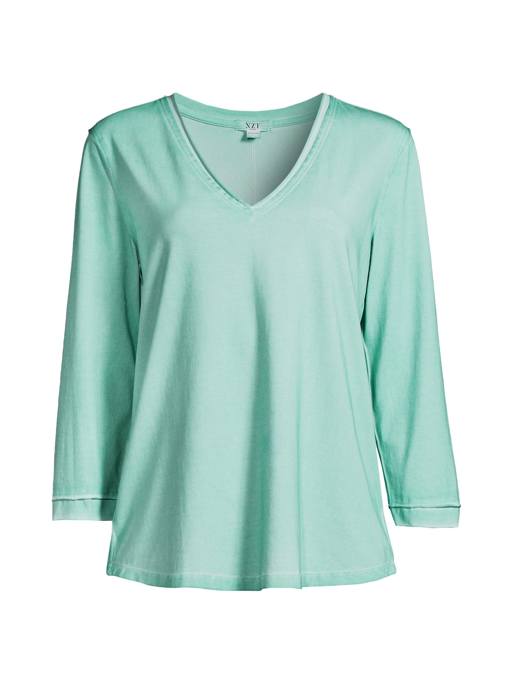 NIC+ZOE Women's Three-Quarter Sleeve T-Shirt - Coast