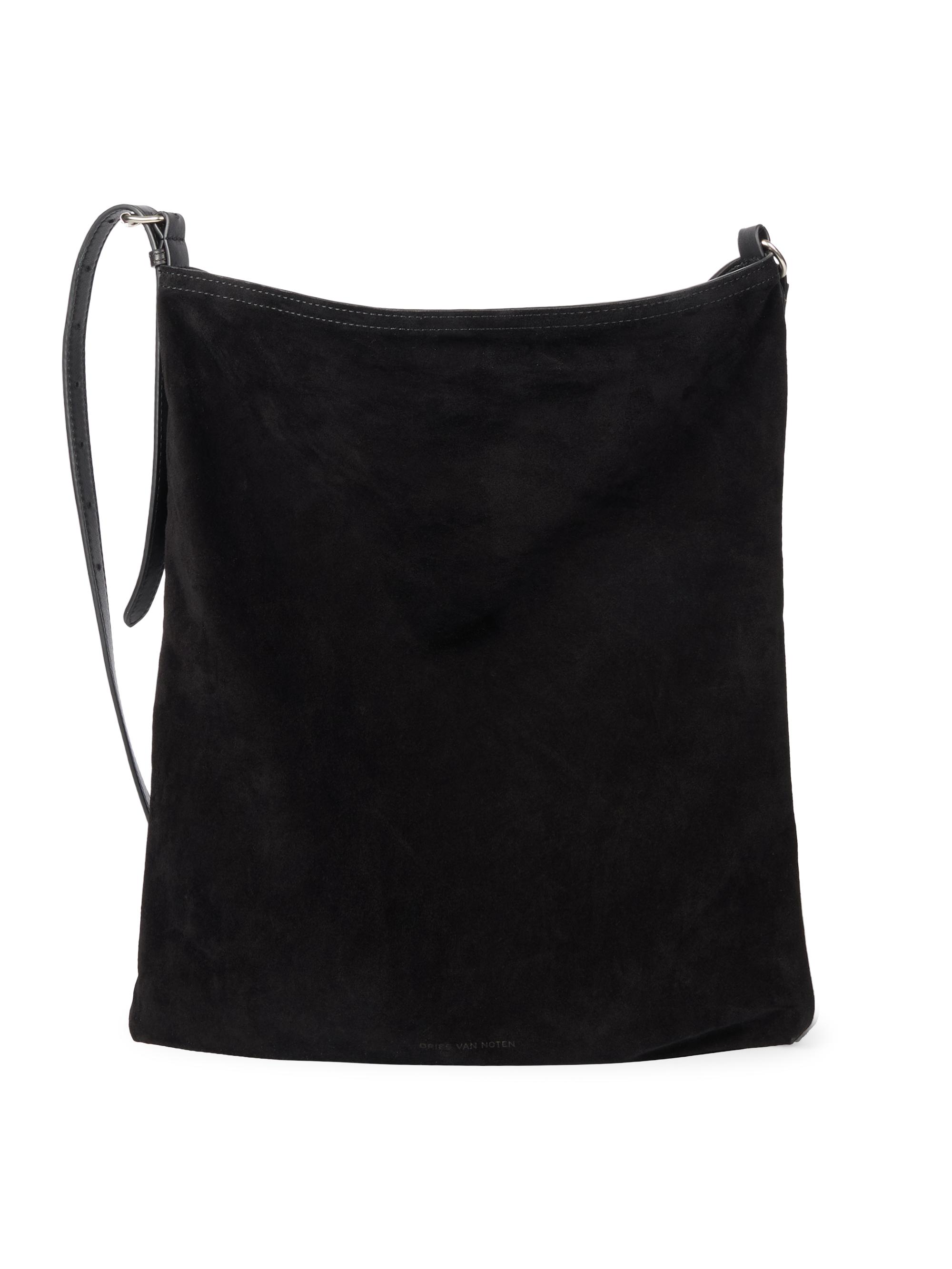 Dries Van Noten Men's M. L. Suede Bag - Black