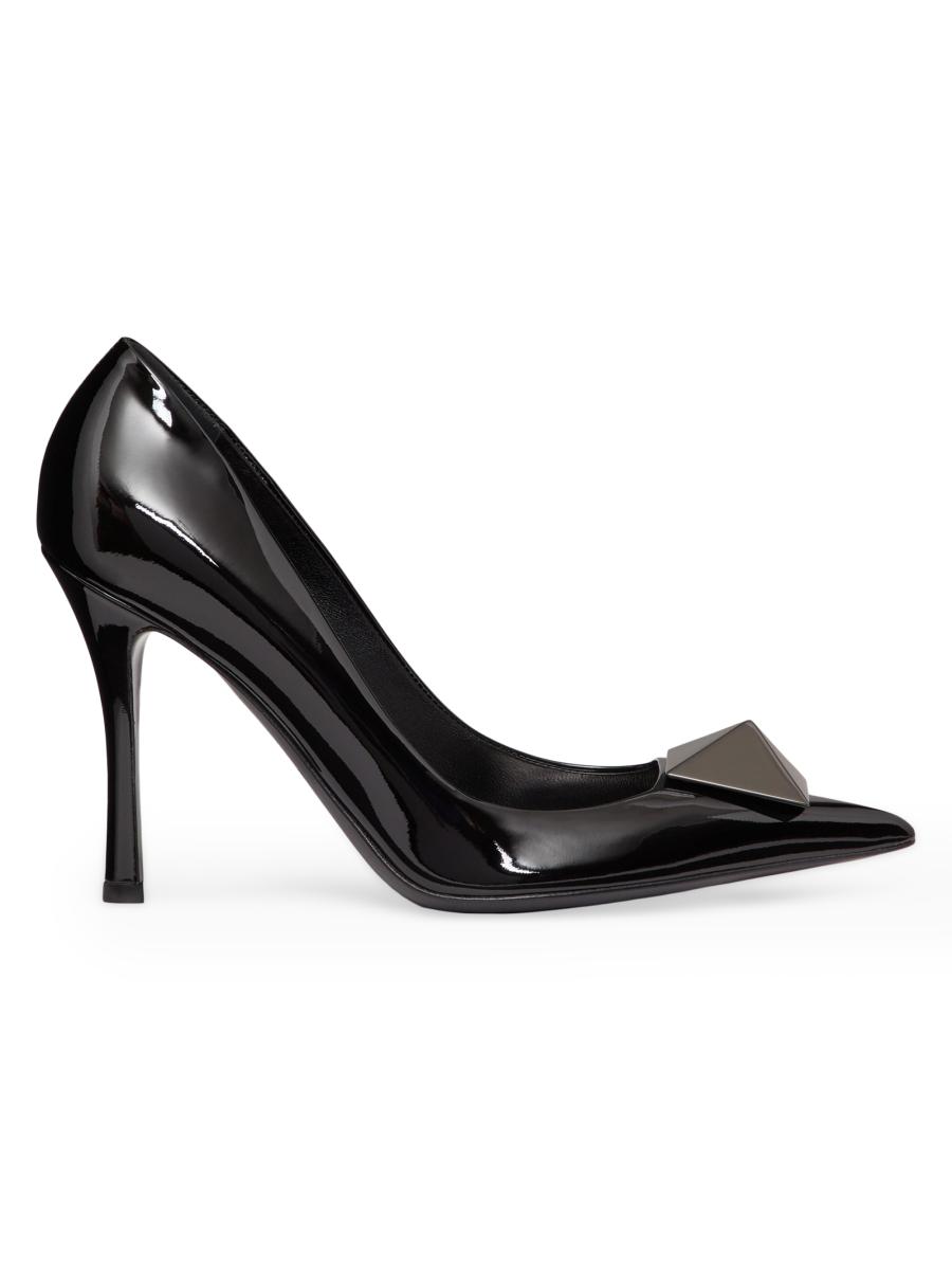 【VALENTINO】garavani one stud 100 patent-leather パンプス Valentino Garavani One Stud Patent Leather Pumps 100MM