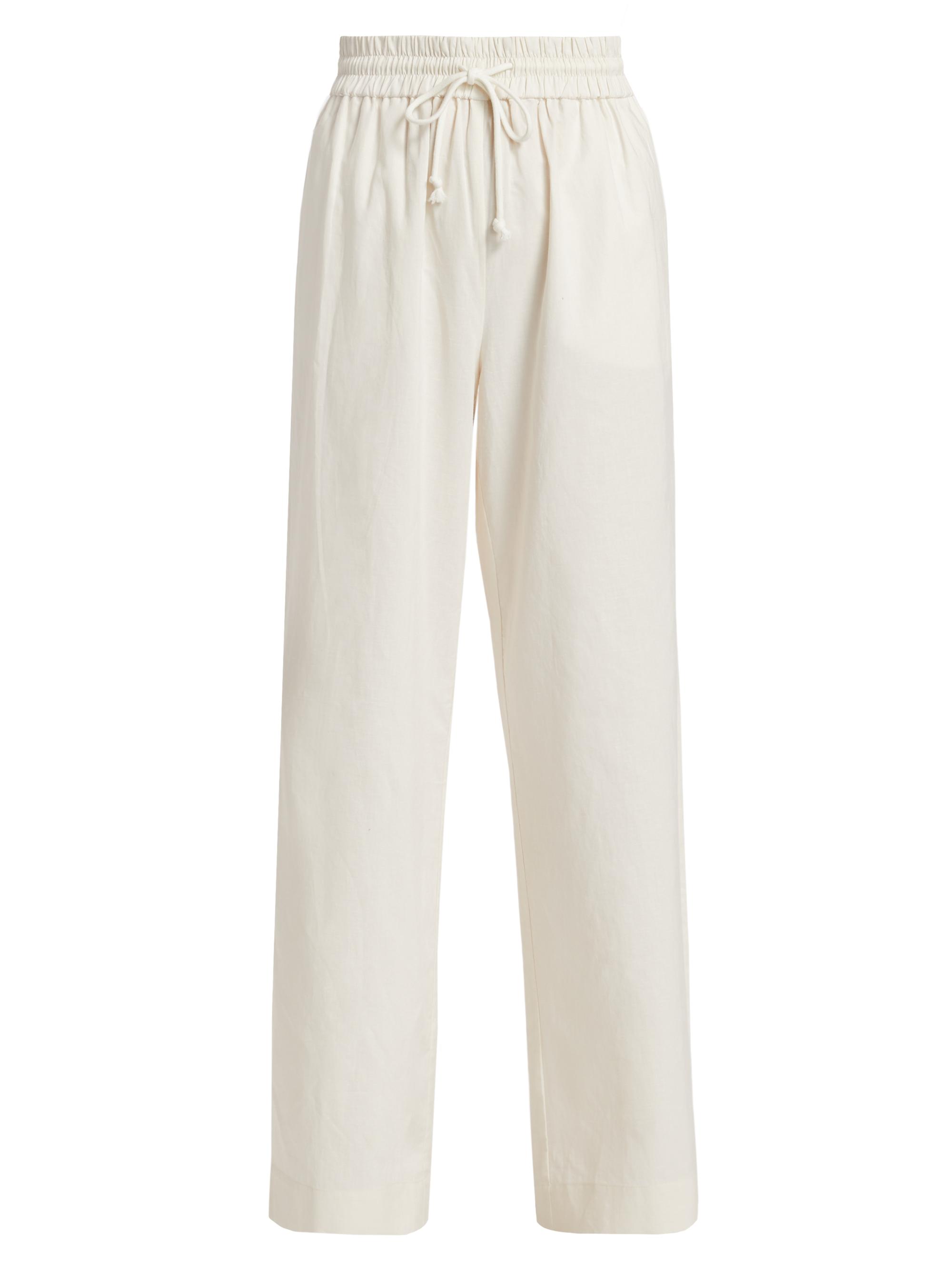 Frame Women's Linen-Blend Lounge Pants - Cream