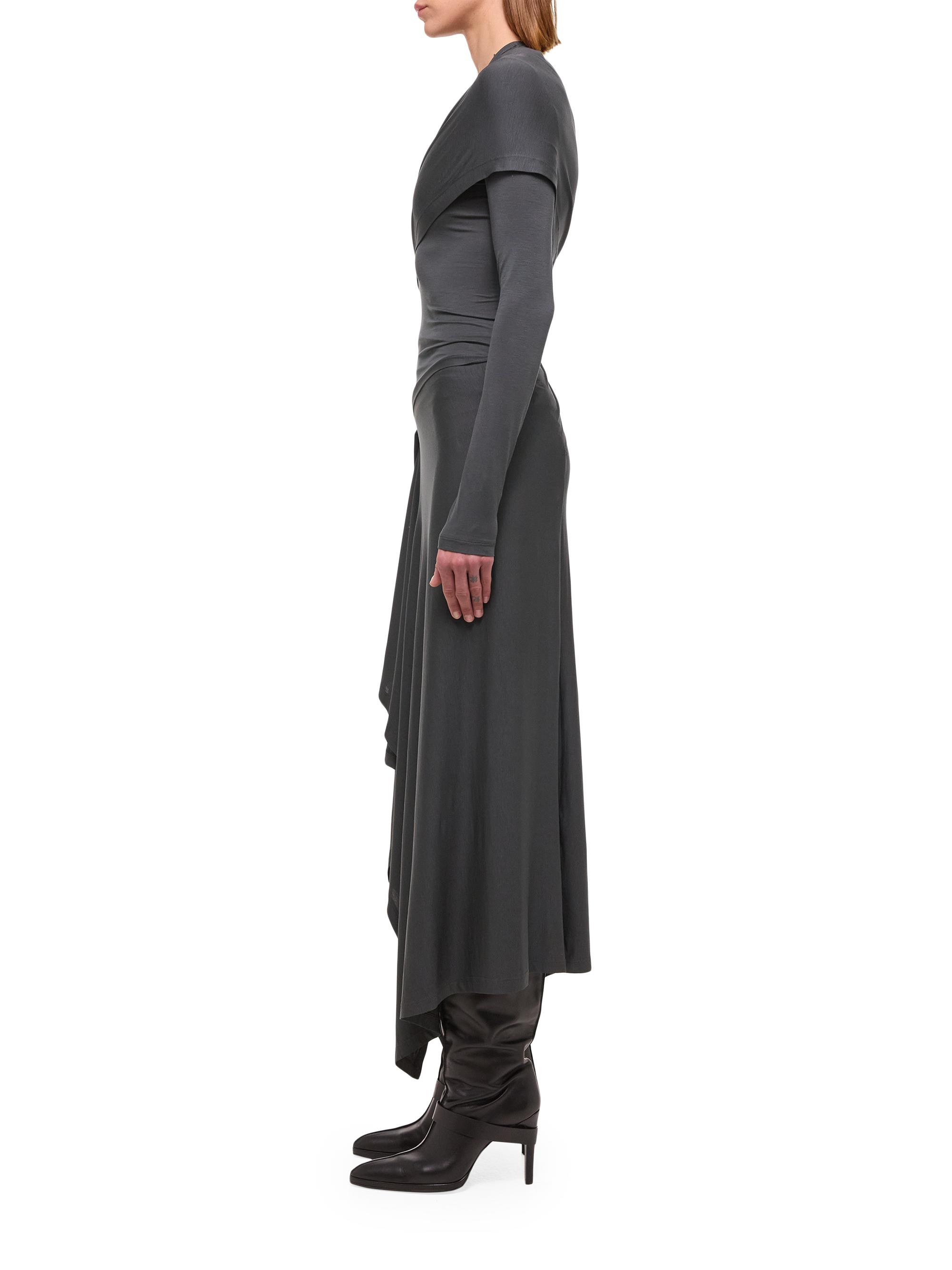 Helmut Lang Protection Draped Midi-Dress | Saks Fifth Avenue