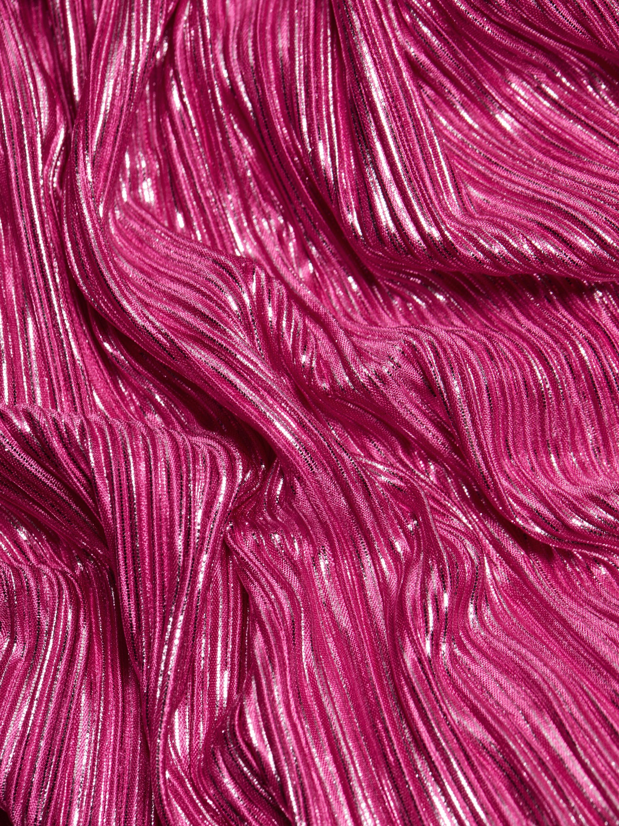 Sabina Musáyev Ascella Metallic Corset Tiered Midi Dress | Saks