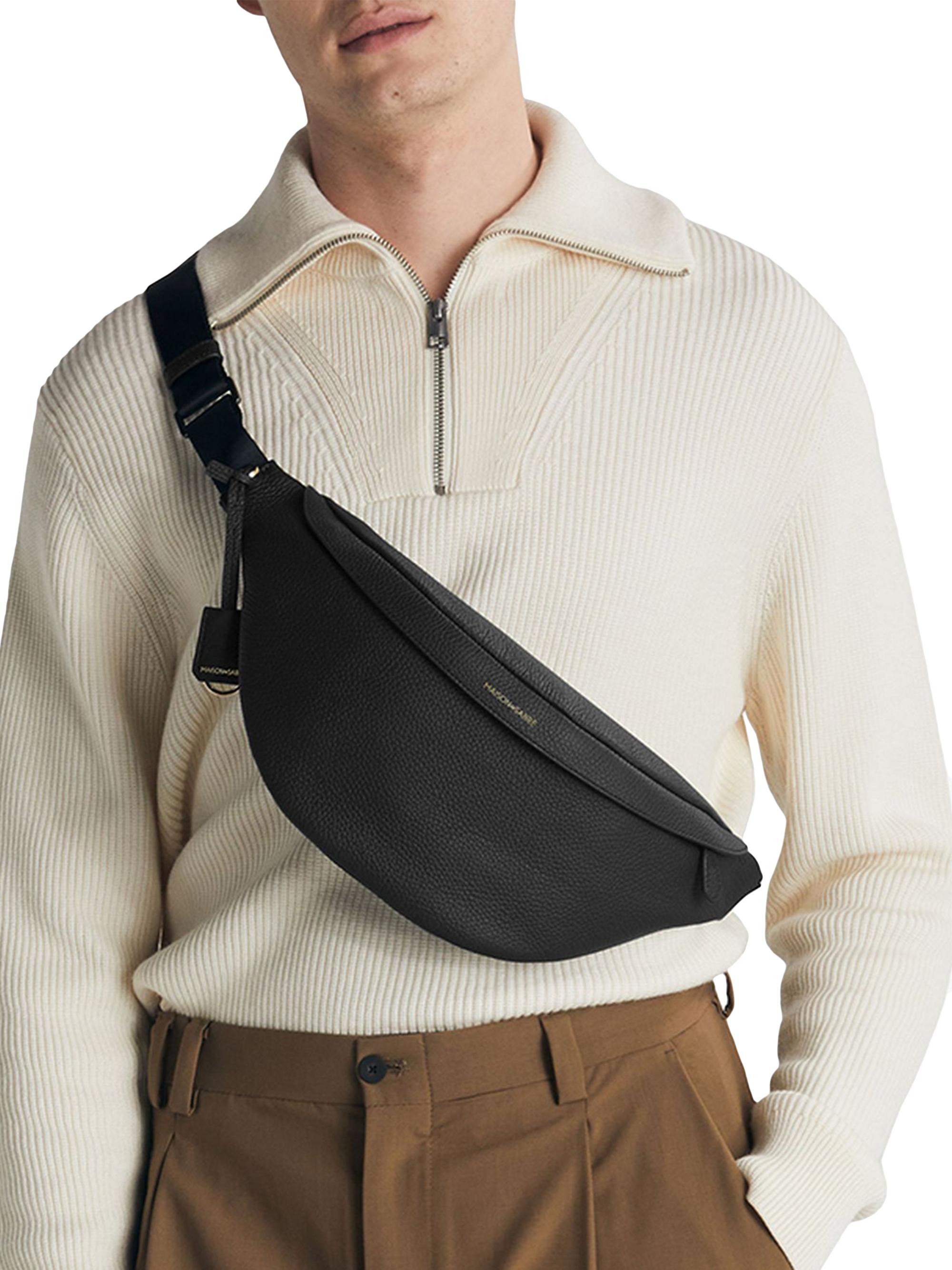 Maison de Sabre Large Leather Sling Bag | Saks Fifth Avenue