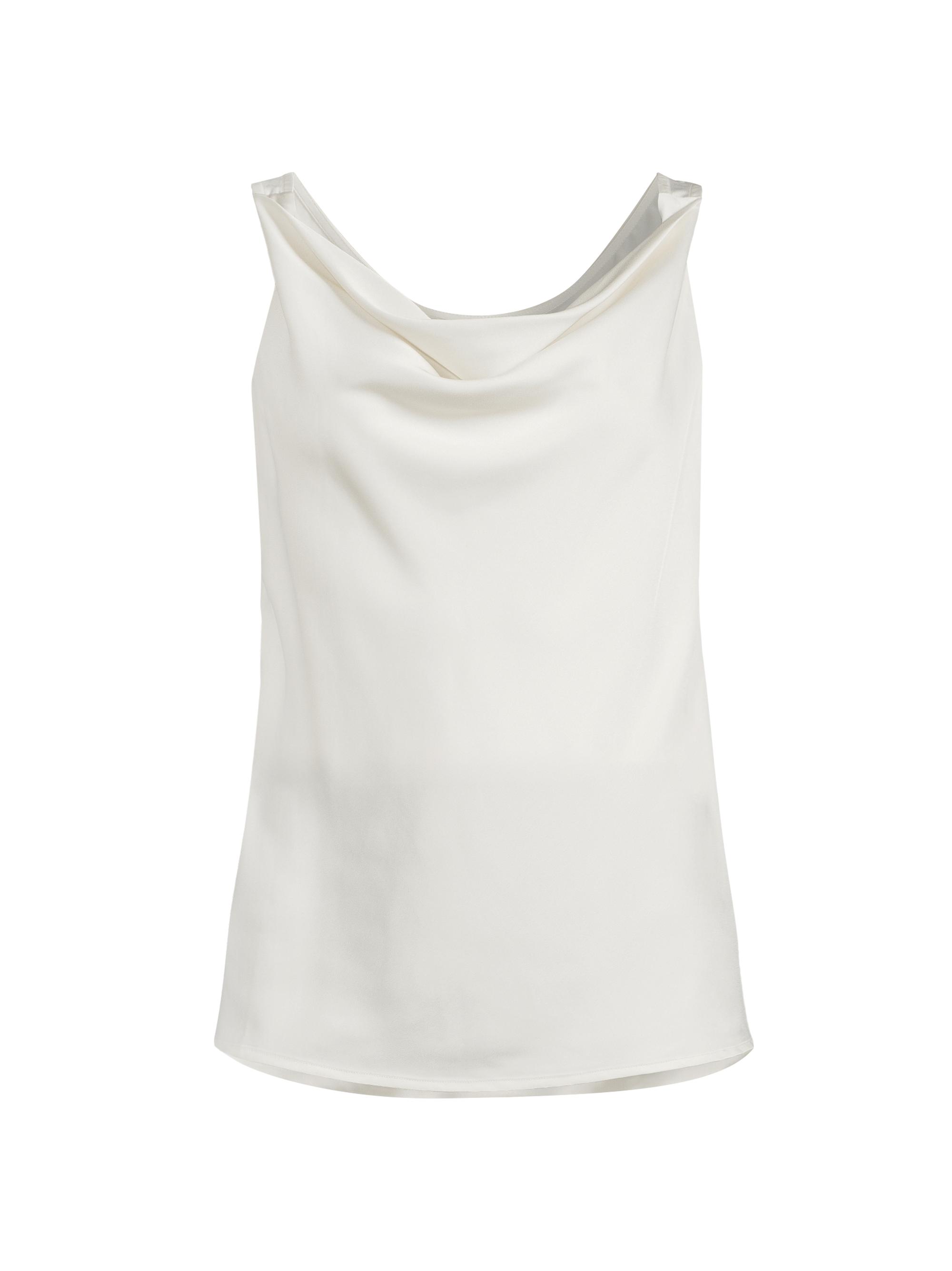 NIC+ZOE Women's Crepe Drape Tank Top - Classic Cream