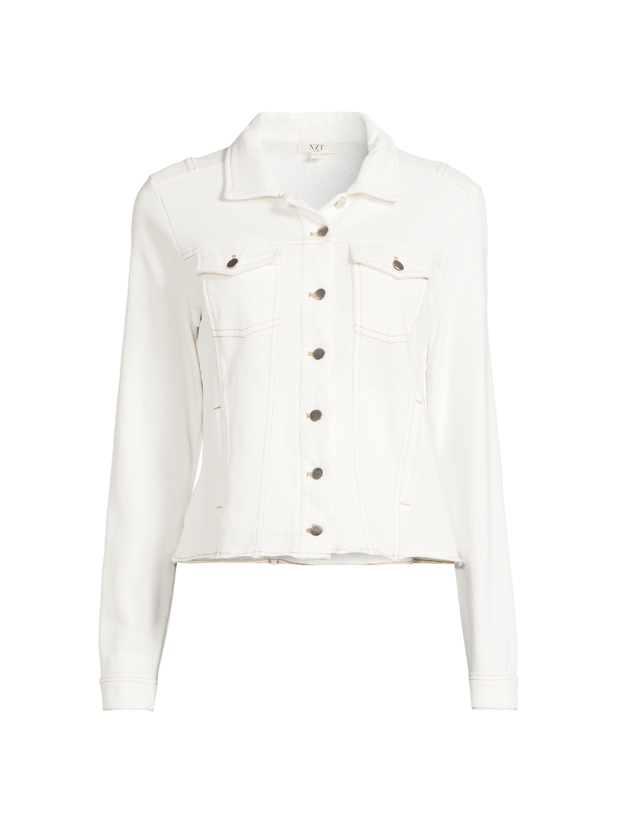 NIC+ZOE Women's Denim Look Jacket - Paper White