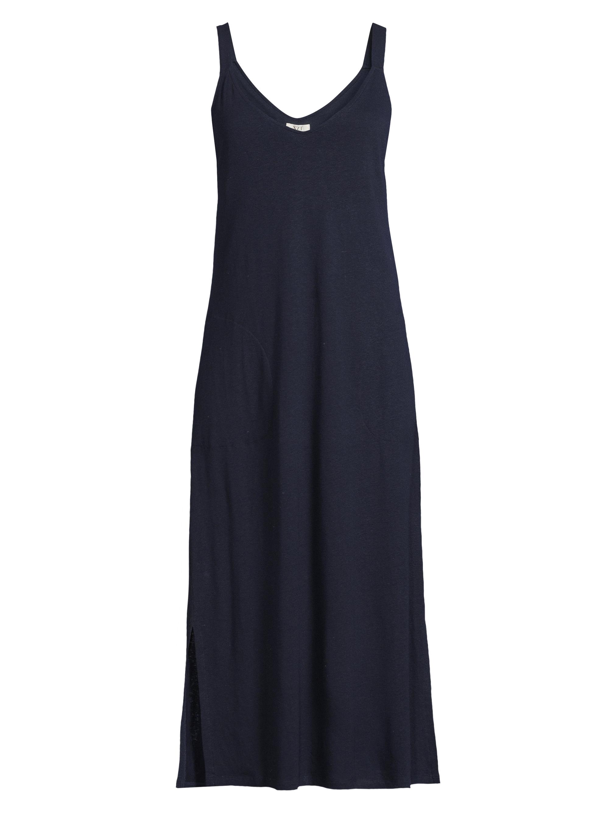 NIC+ZOE Women's V-Neck Tank Midi-Dress - Dark Indigo