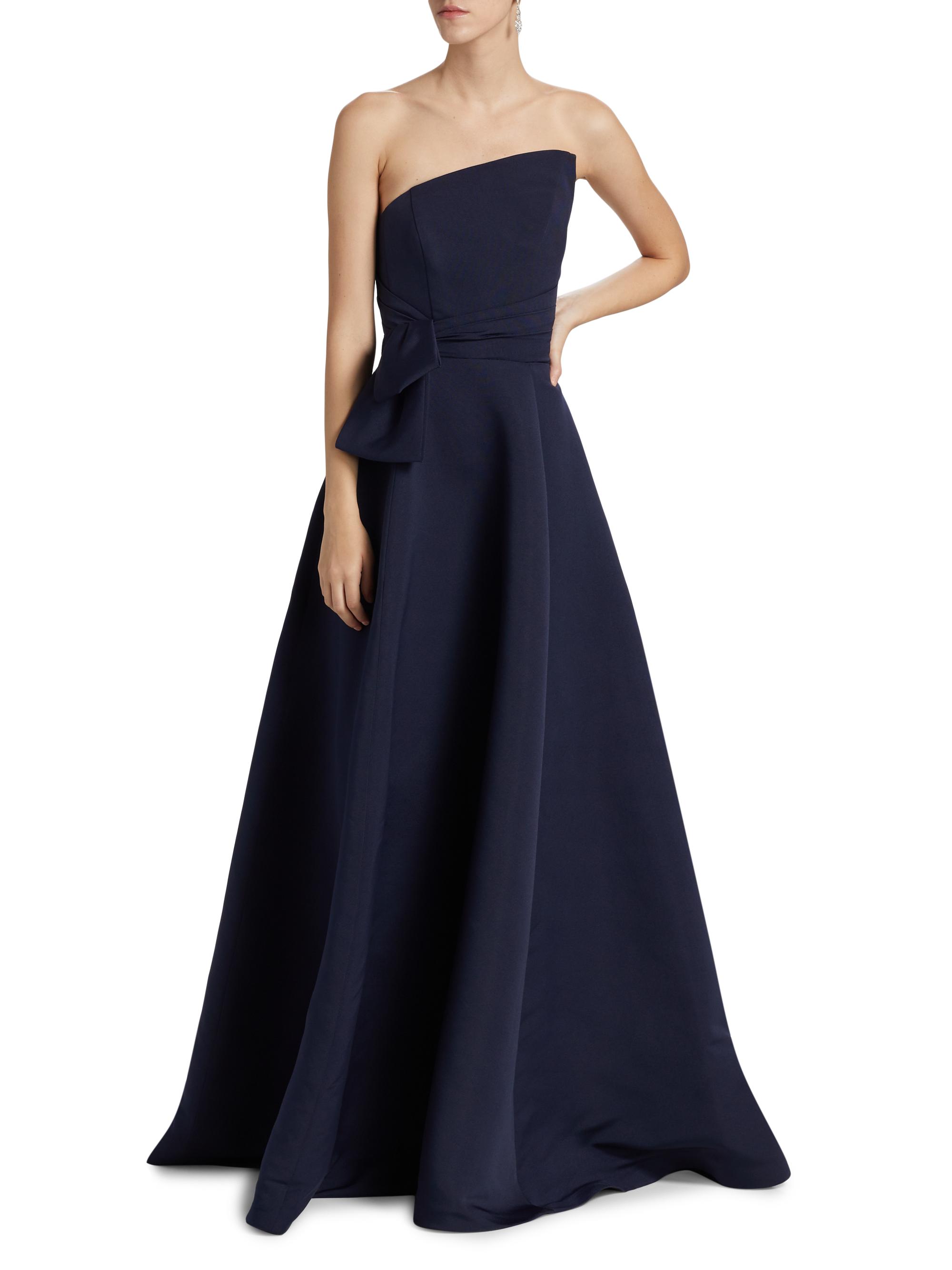 Amsale Asymmetrical Strapless Gown | Saks Fifth Avenue