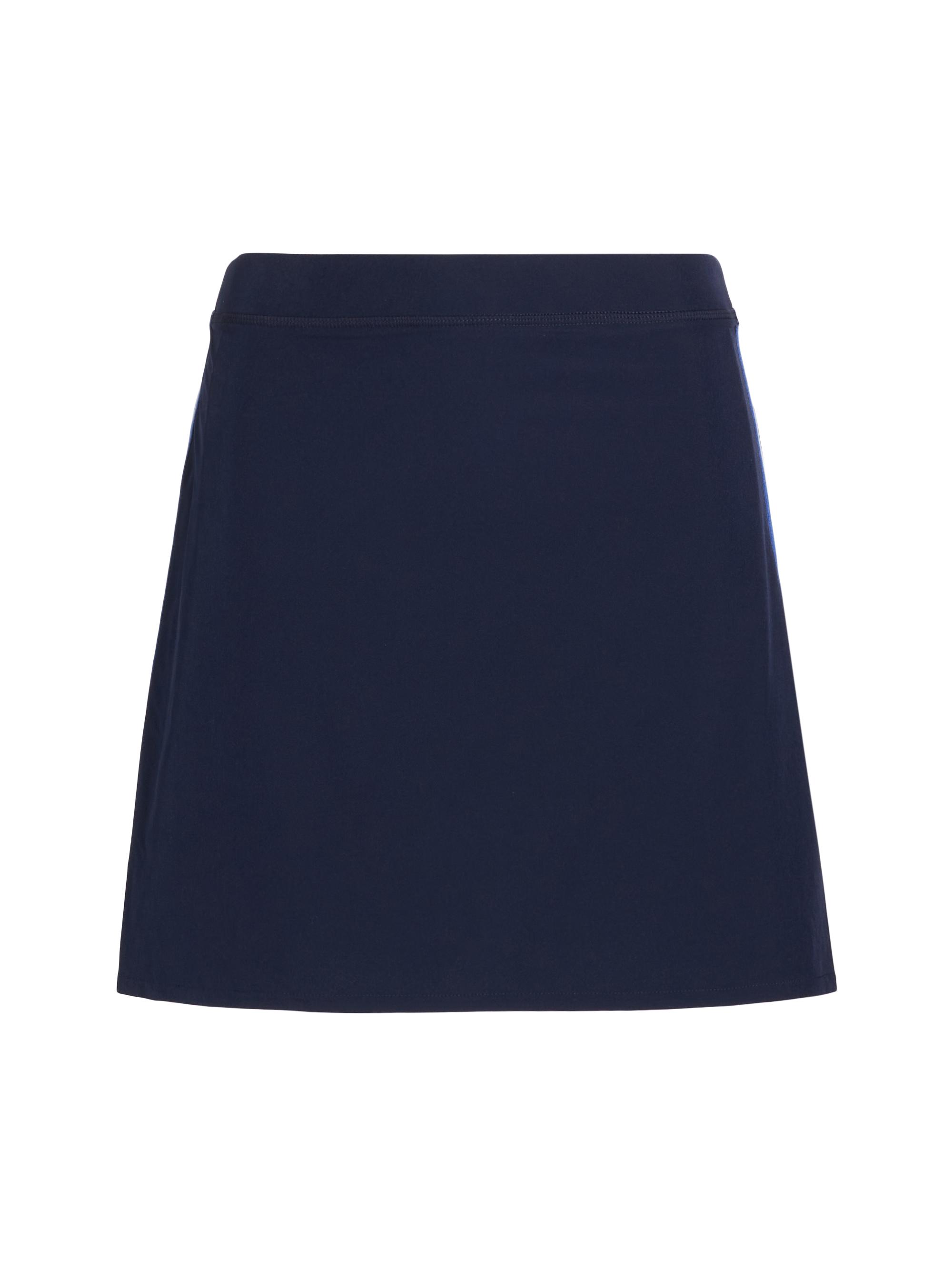 RLX Ralph Lauren Women's Striped Pleat-Back Skort - Refined Navy Multi