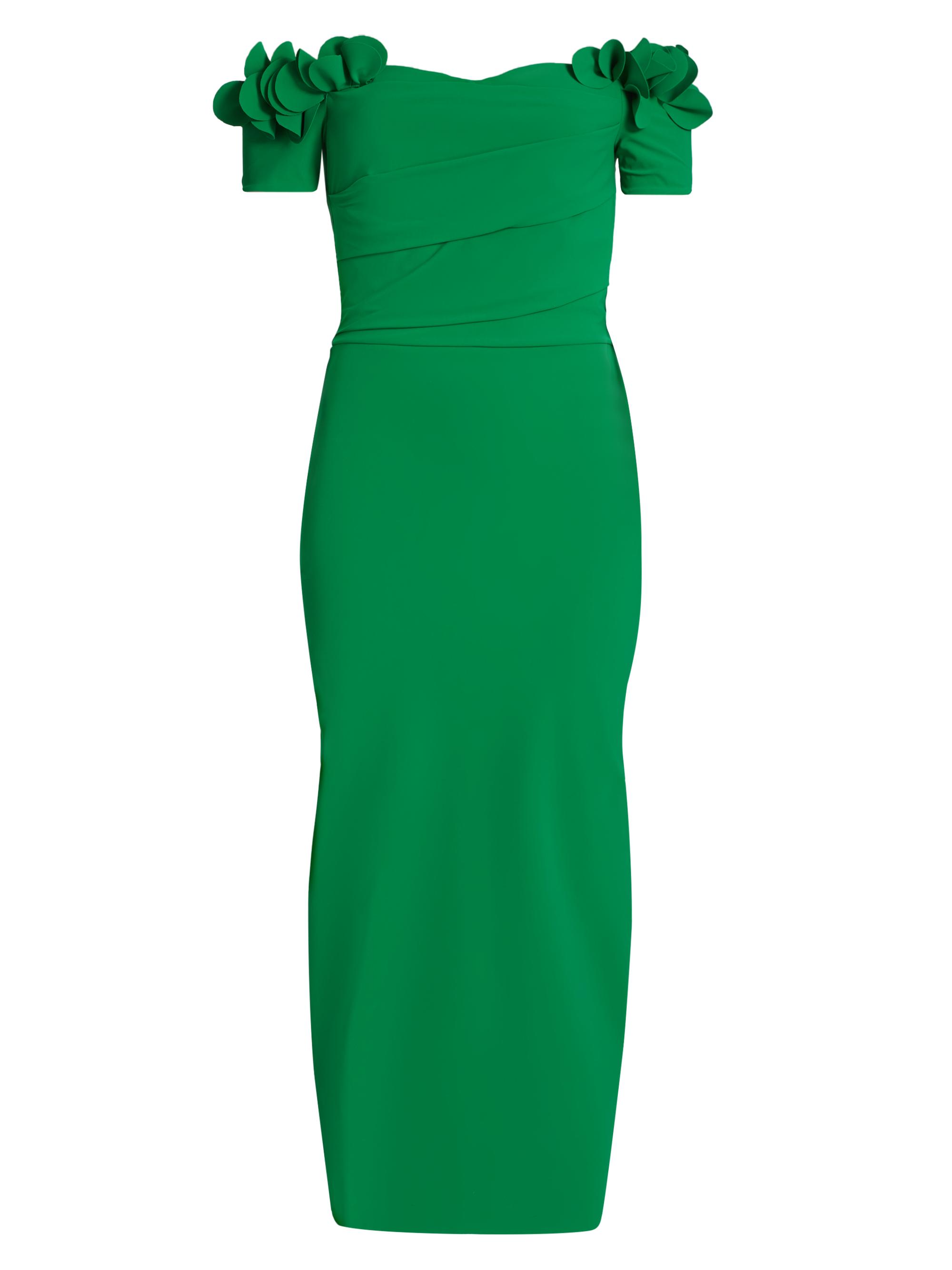 Chiara Boni La Petite Robe Women's Yiana Off-The-Shoulder Midi-Dress - Kelly Green