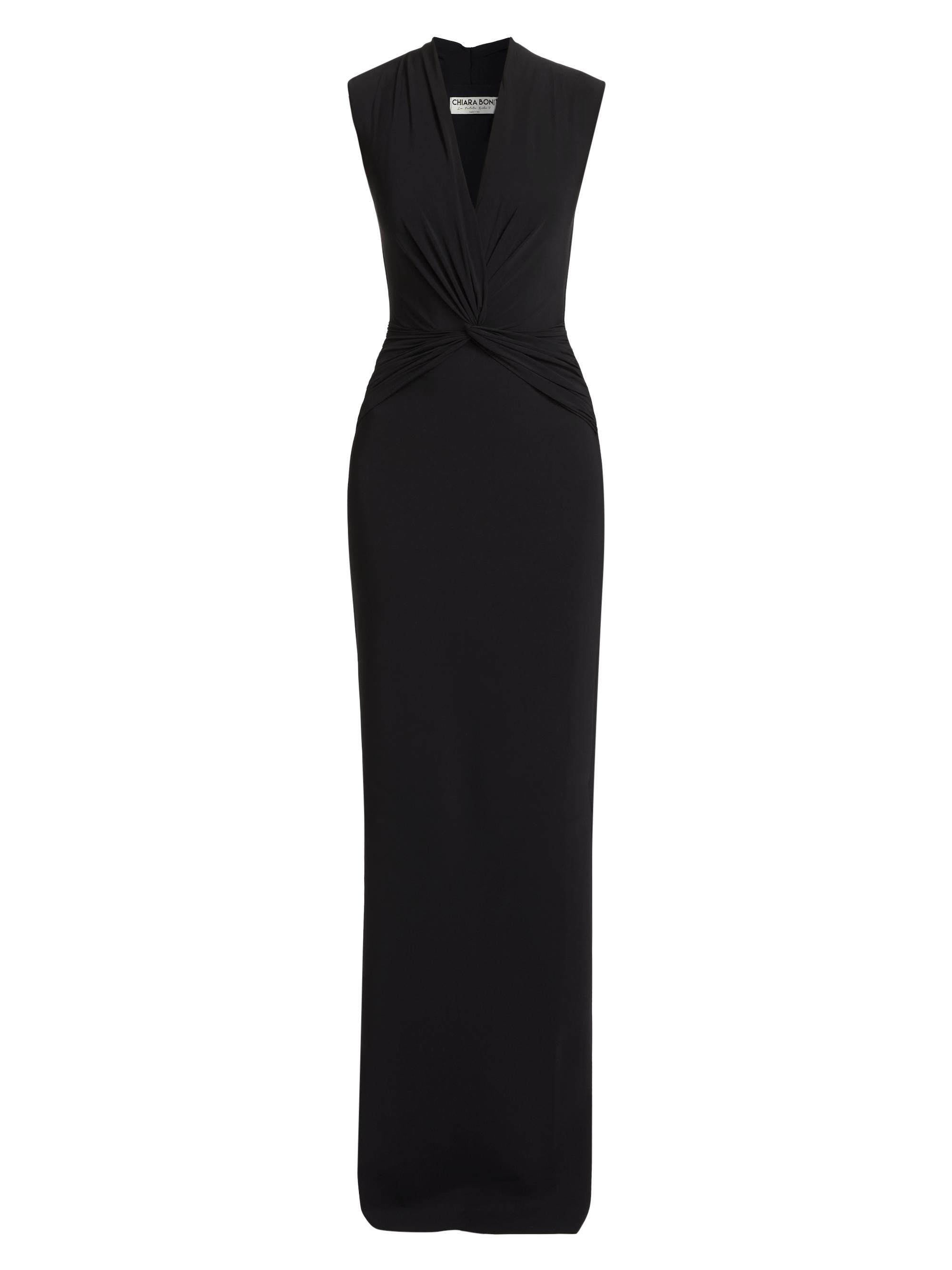 Chiara Boni La Petite Robe Women's Lalia V-Neck Column Gown - Black