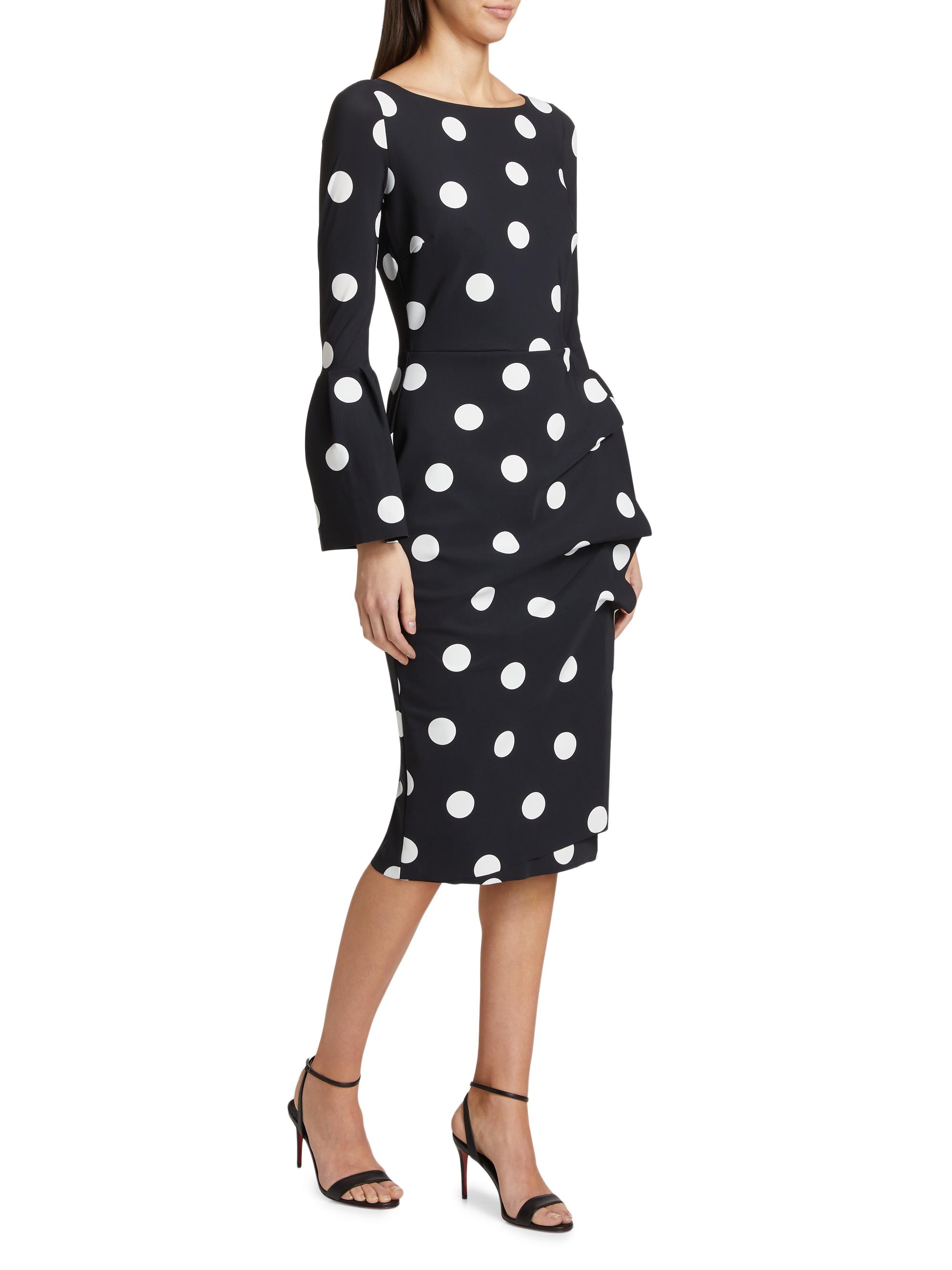 Chiara Boni La Petite Robe Addax Polka Dot Cocktail Dress | Saks