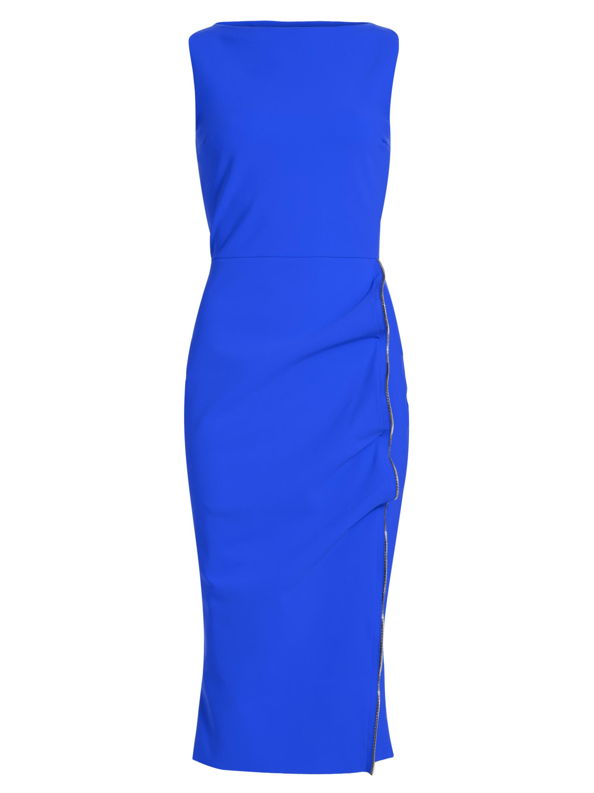 Chiara Boni La Petite Robe Women's Branka Zipper Cocktail Dress - Blue Klein