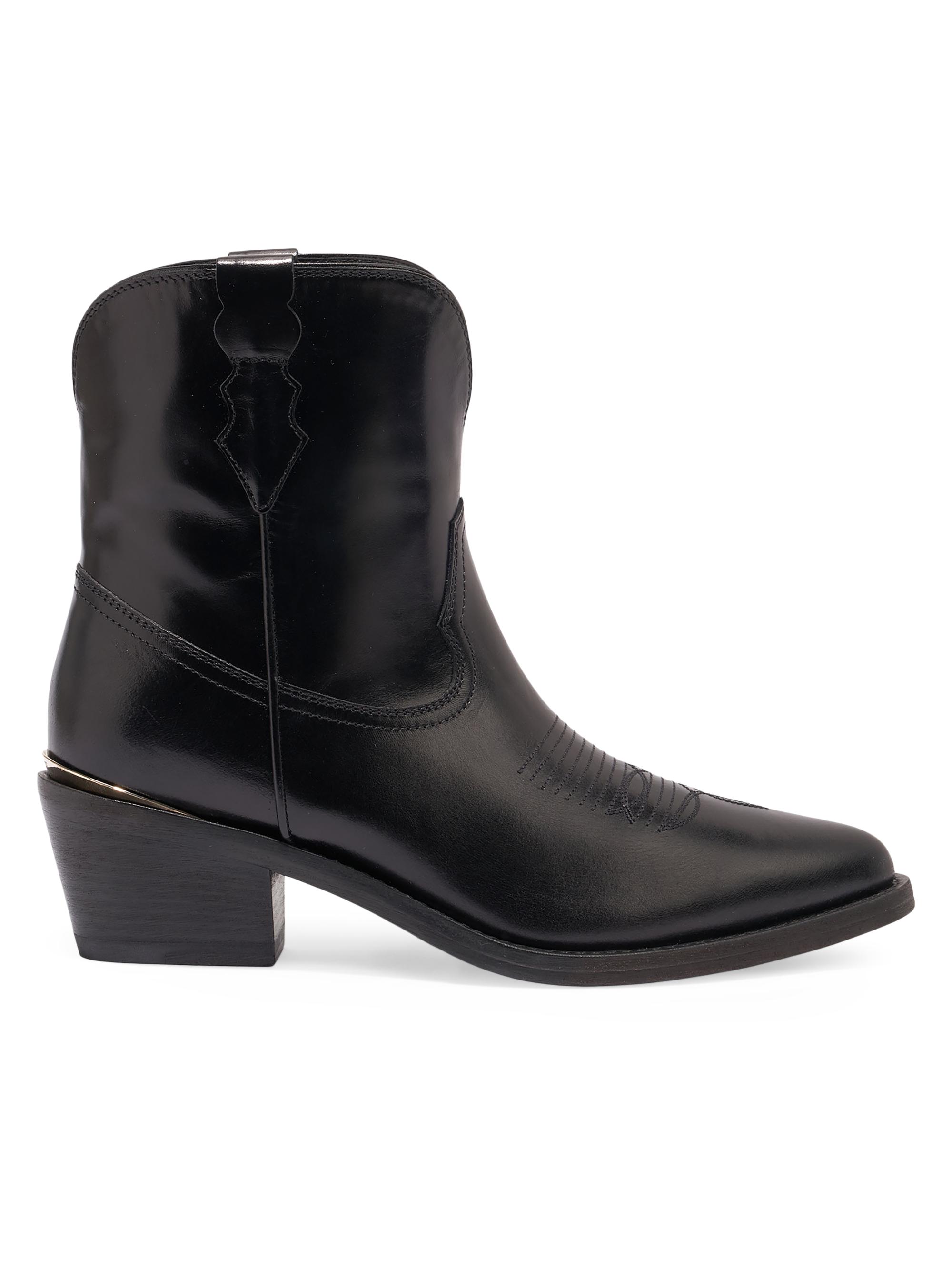 Partlow Women's Julia 55MM Leather Ankle Boots - Nero