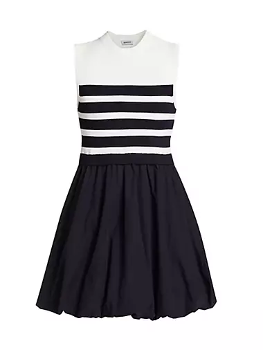Josey Cotton-Blend Striped Minidress