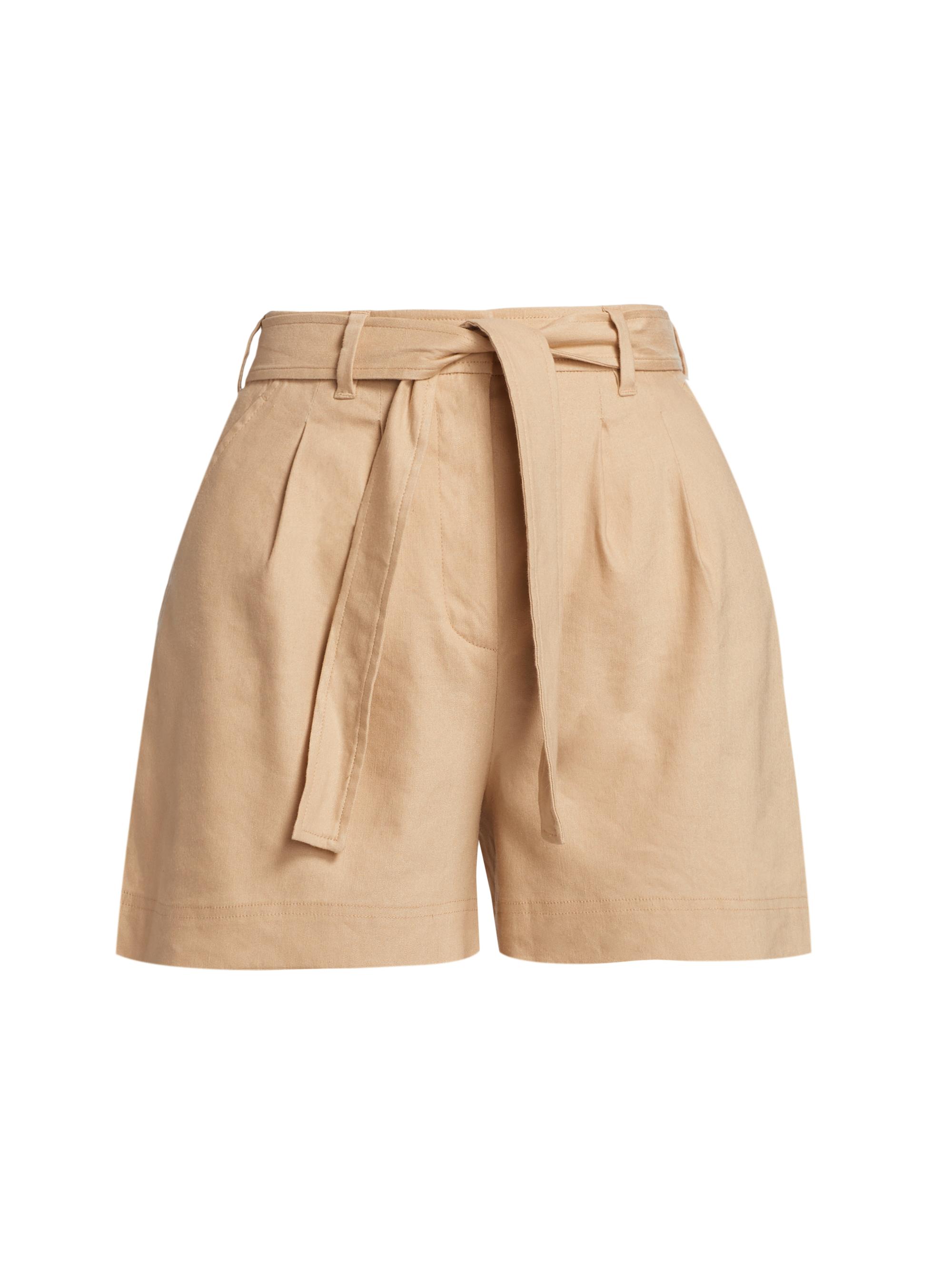 SIMKHAI Women's Fletcher Pleated Shorts - Natural