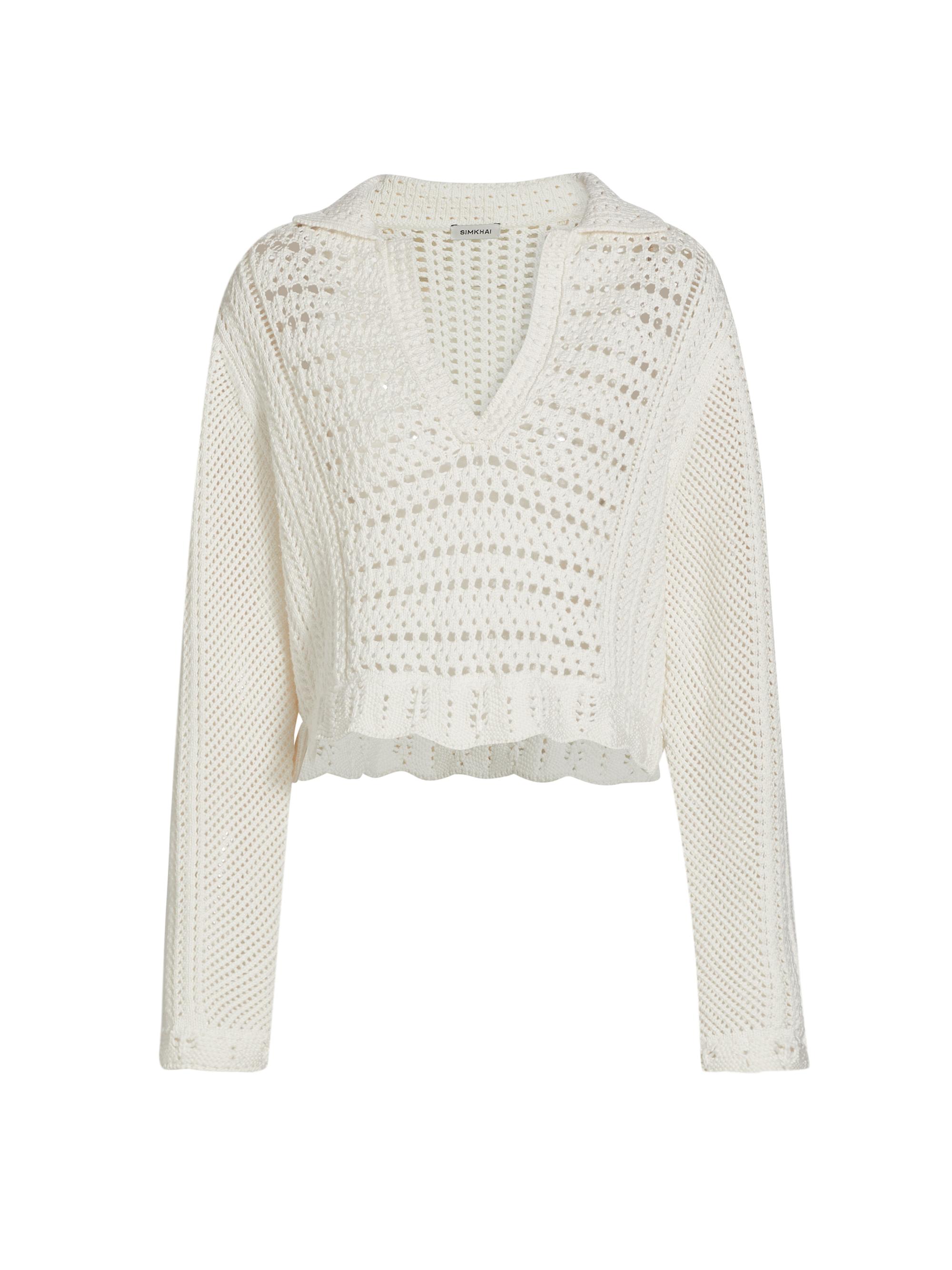 SIMKHAI Women's Kamie Cotton Sweater -