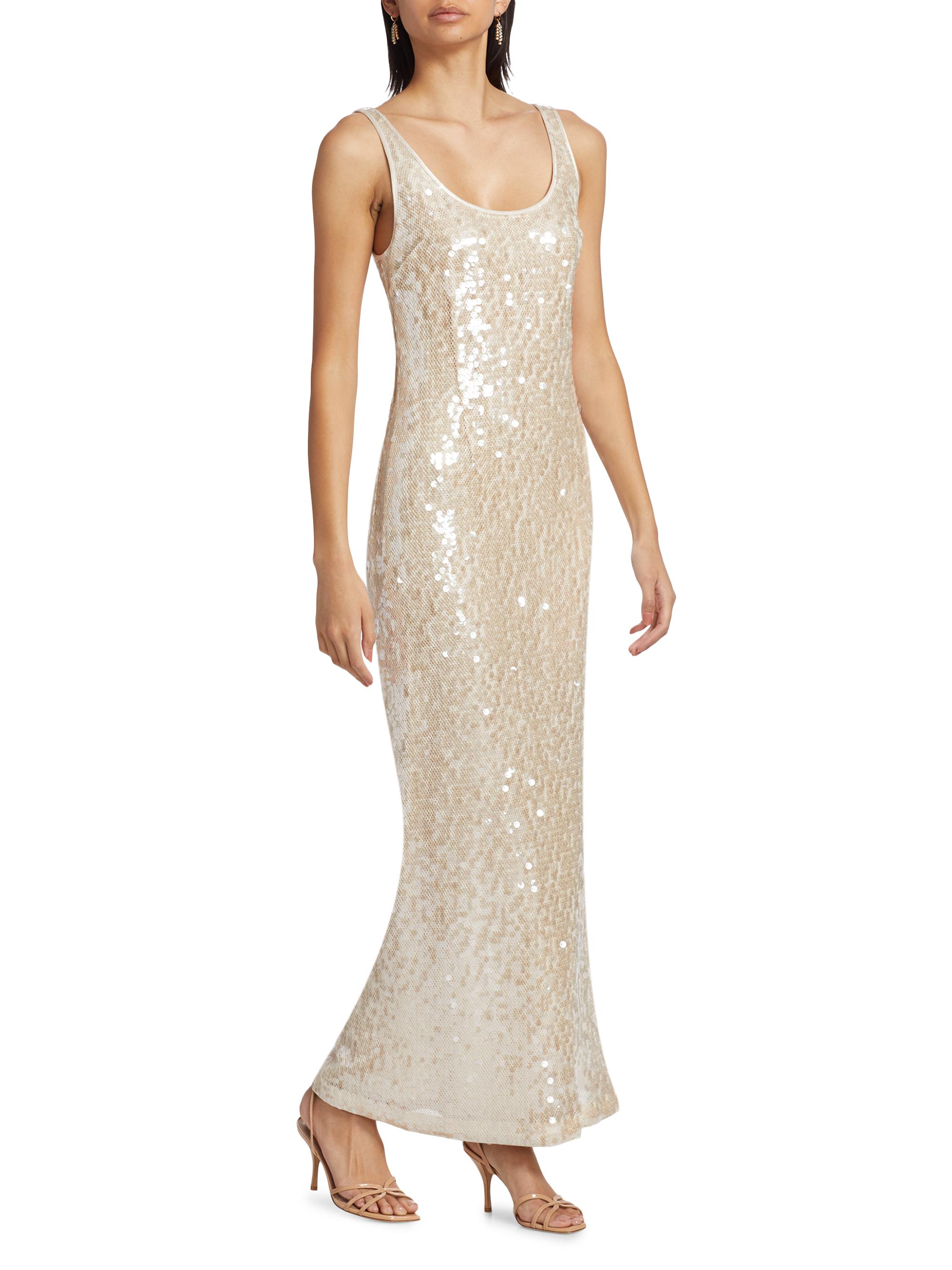Maxi Dress Gold Fishnet Dress Gold Metal Mesh Midi Party Dress  Atelier  Rioux Fabric Store