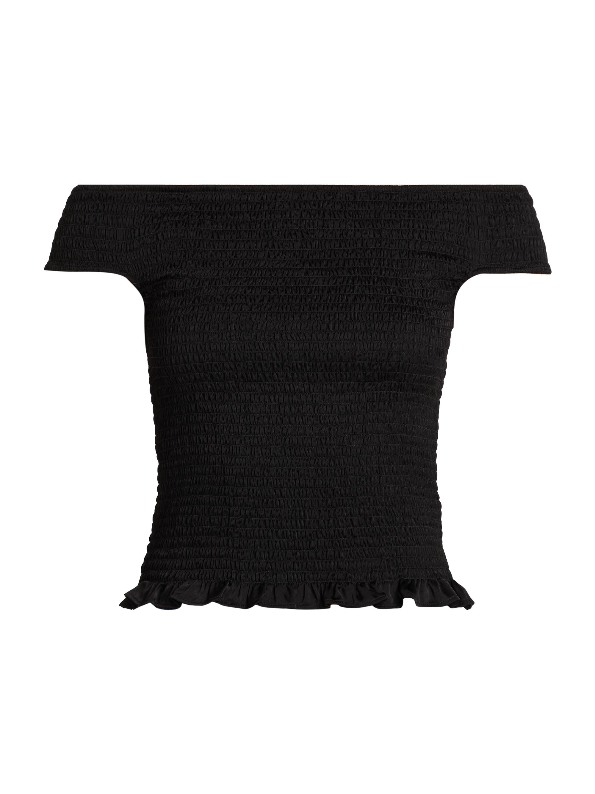 Wayf Women's Kieran Smocked Off-the-Shoulder Top - Olive