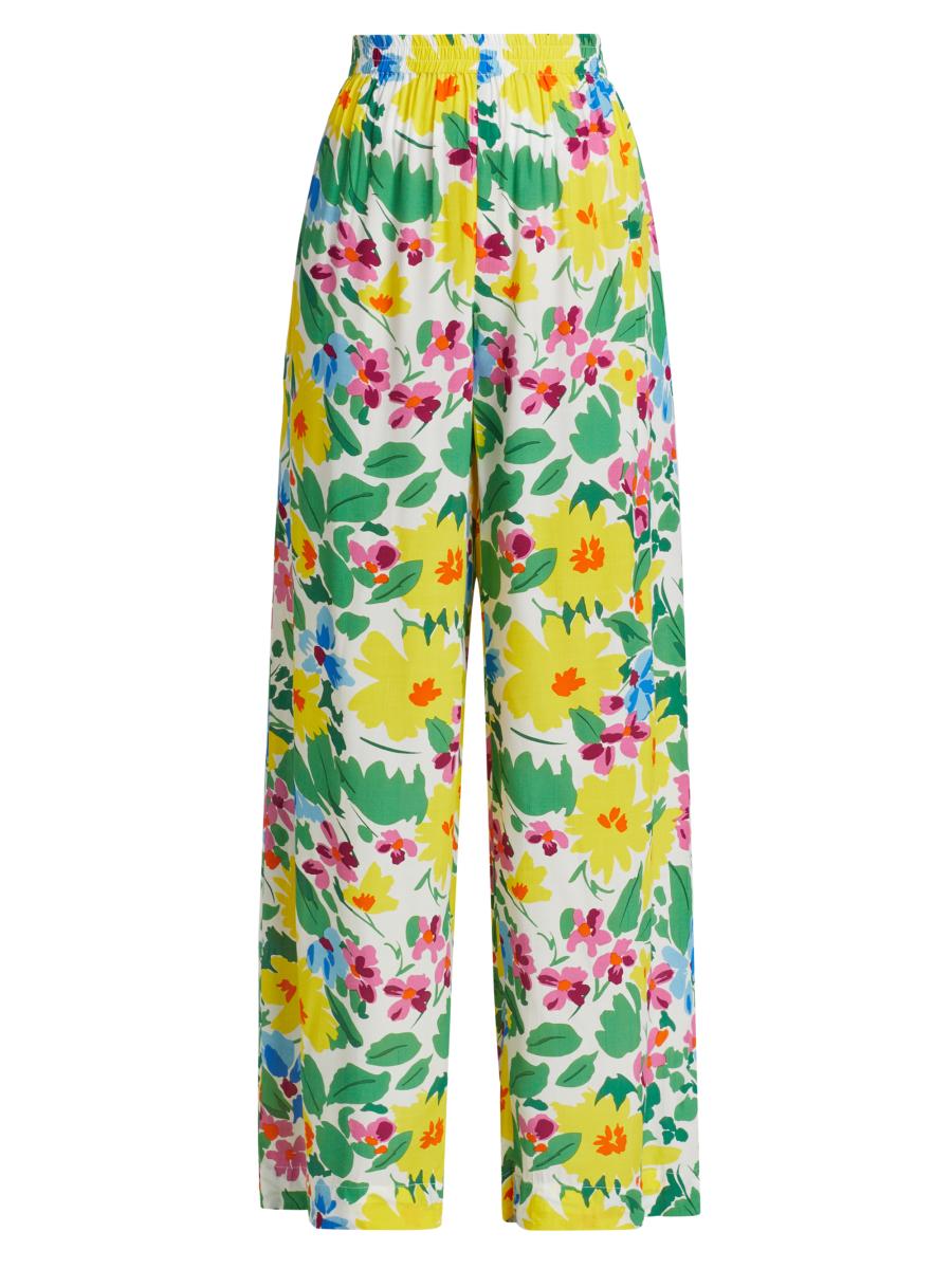SWF Floral Straight-Leg Pants | Saks Fifth Avenue