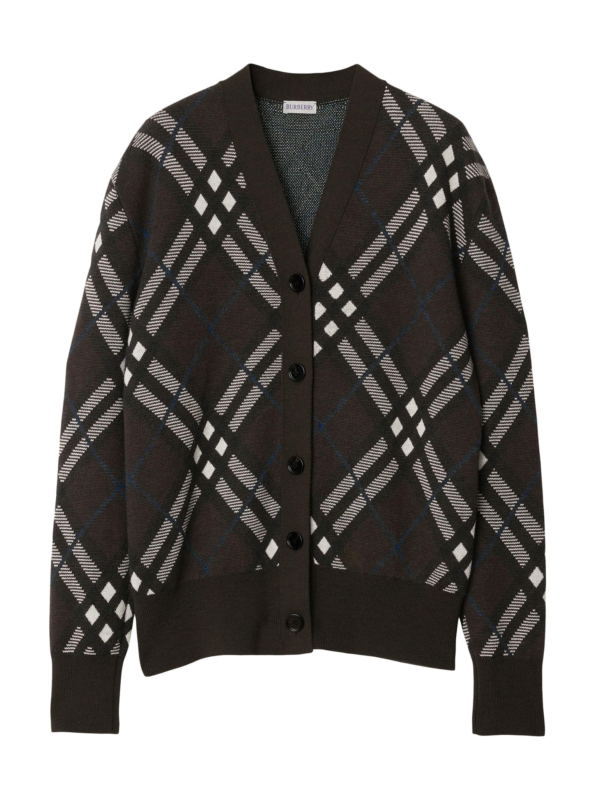 Burberry Women's Check Wool-Blend Cardigan - Snug Check