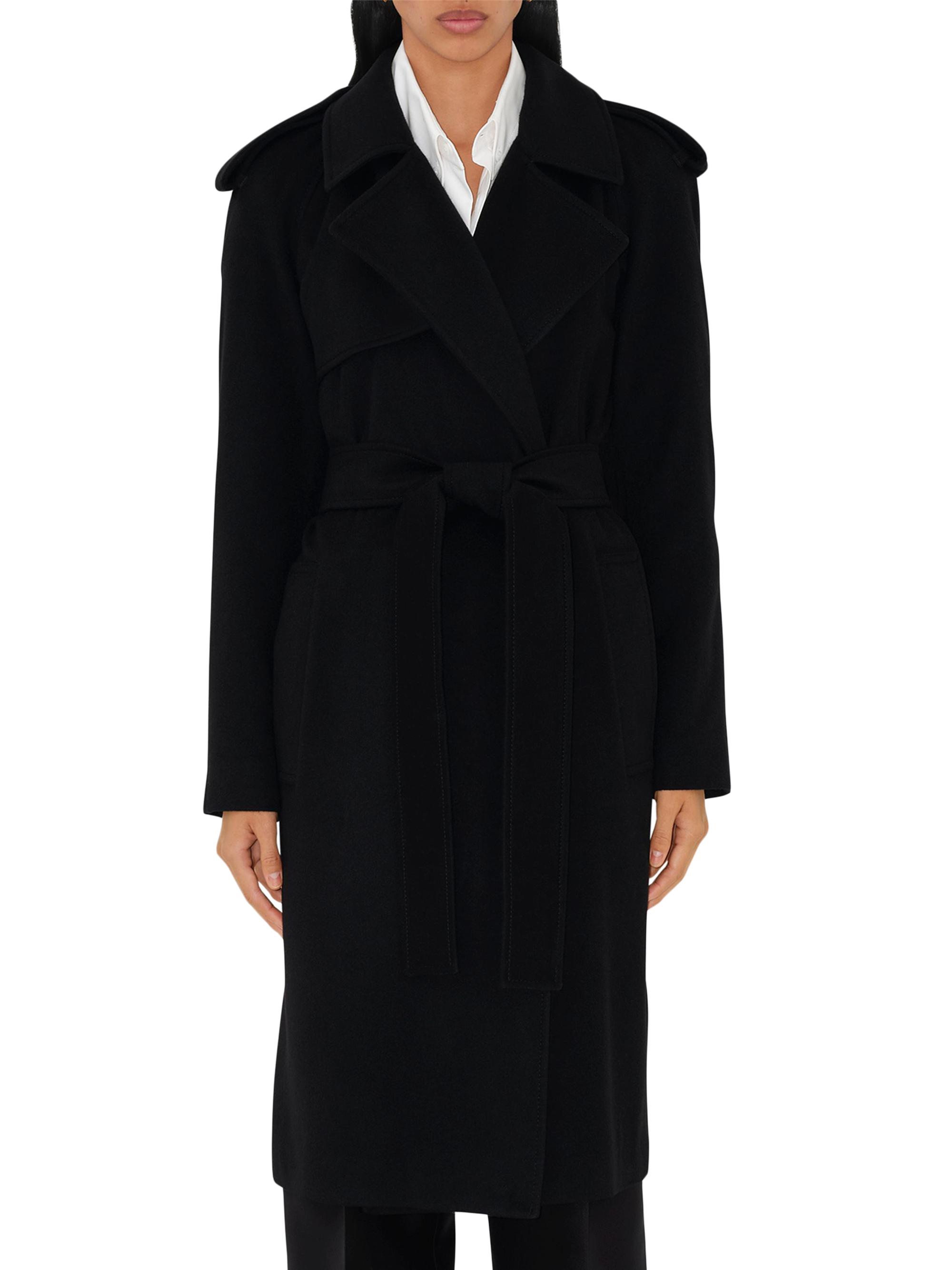 Burberry Cashmere Tie-Waist Trench Coat | Saks Fifth Avenue
