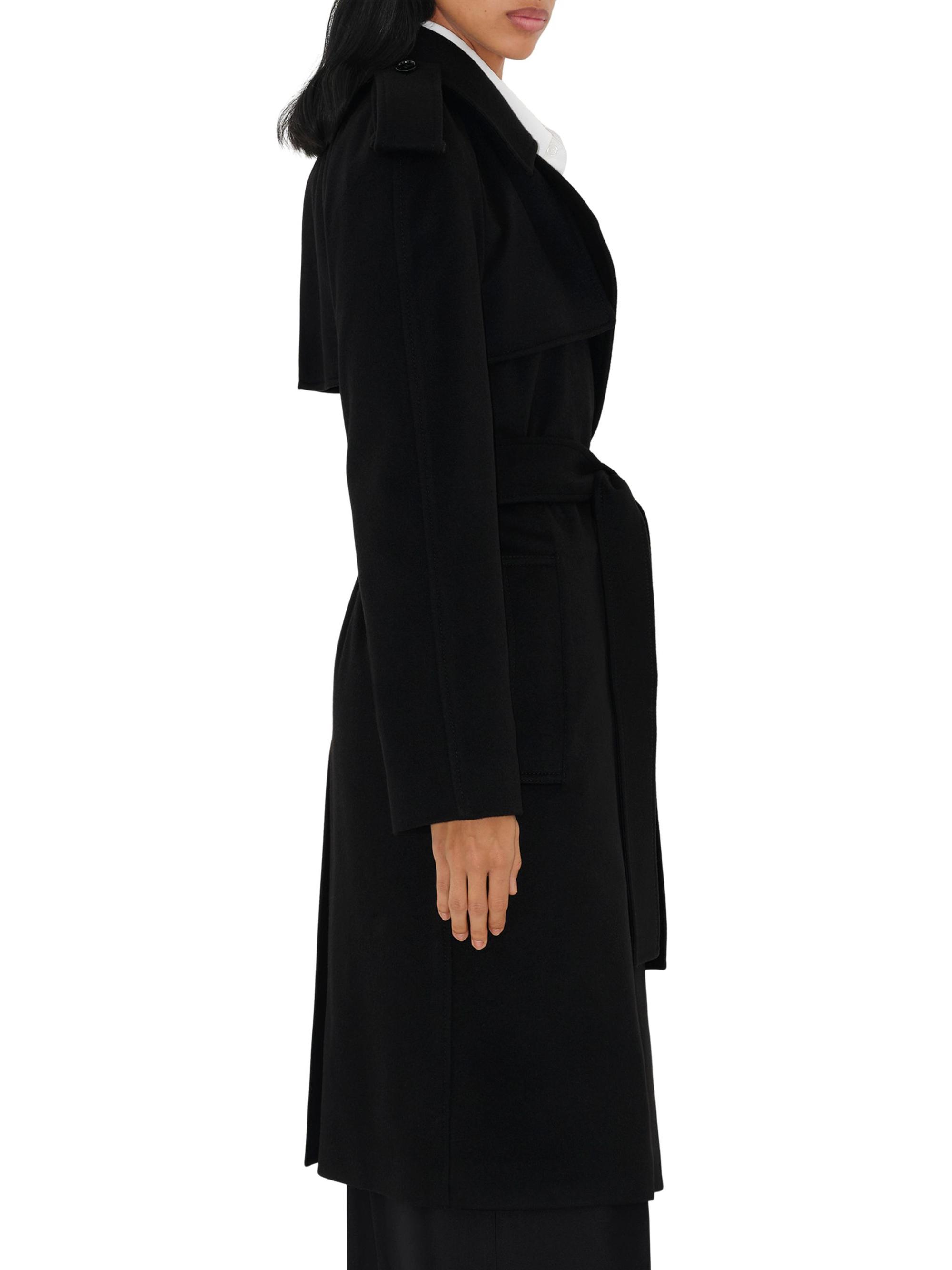 Burberry Cashmere Tie-Waist Trench Coat | Saks Fifth Avenue