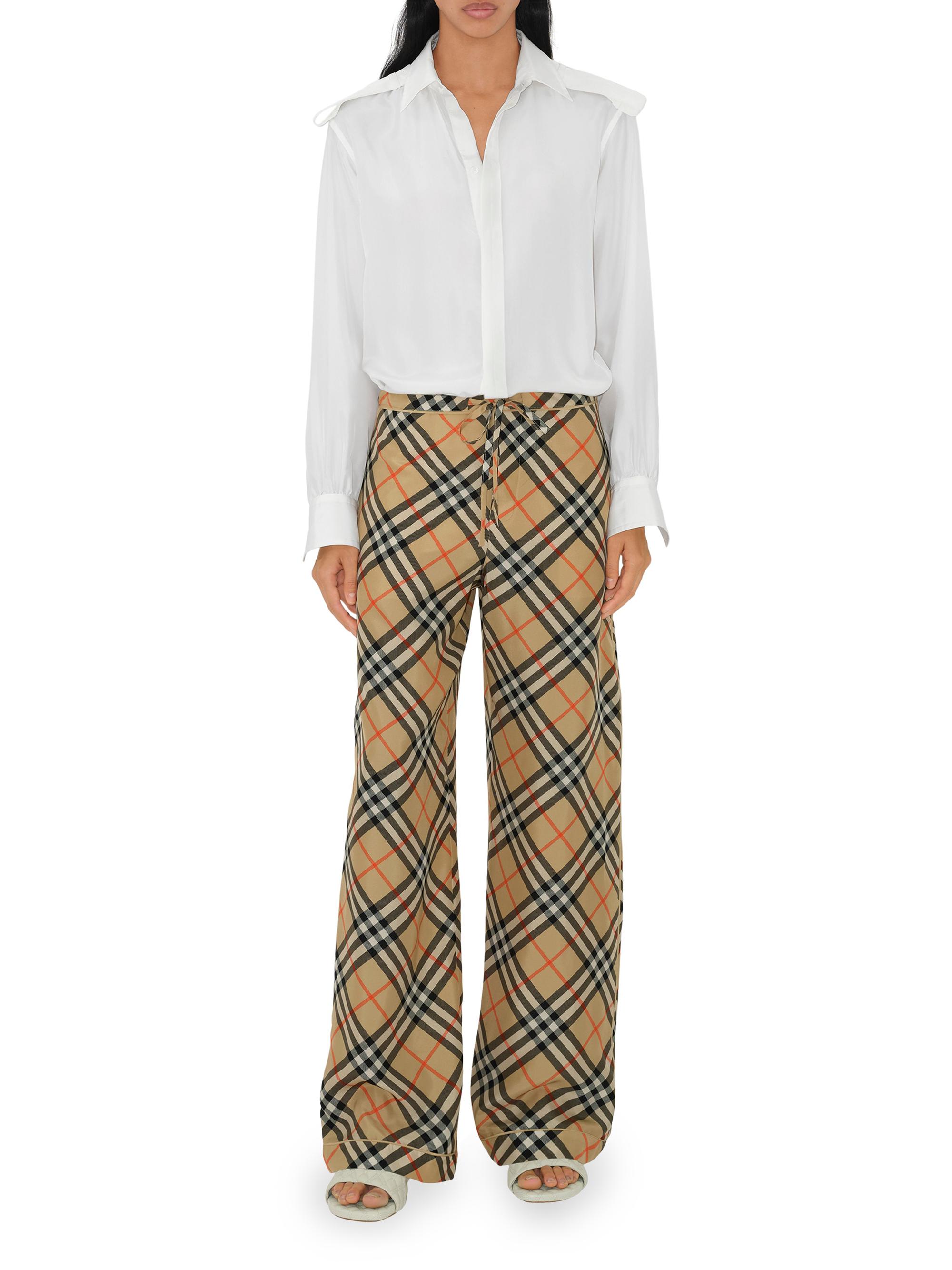 パンツ 90s Burberry two tuck glen check slacks 90s Burberry two tuck glen check slacks