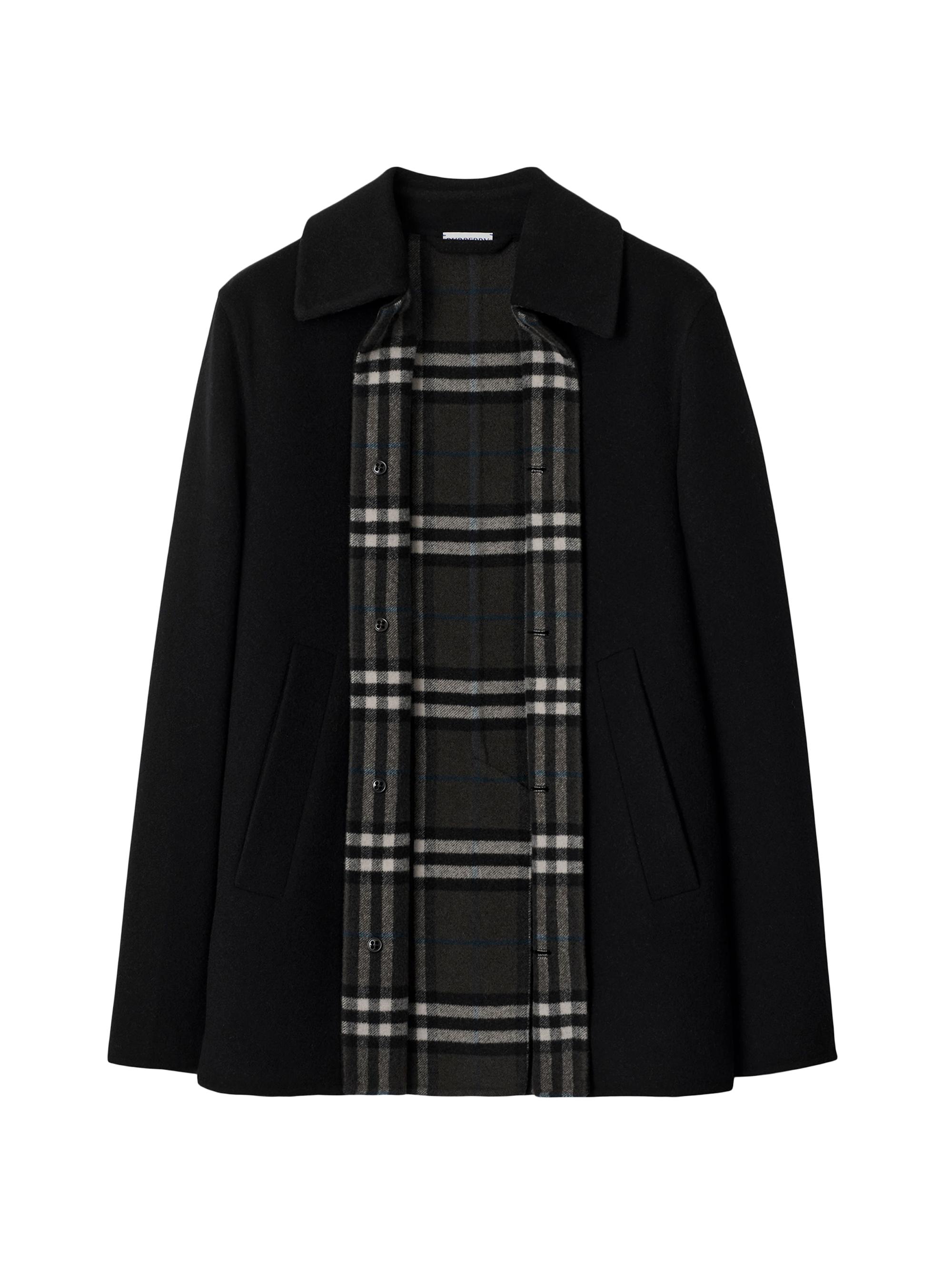 ジャケット・アウター BURBERY LONDON WOOL COAT Burberry London Coat Jacket Men's Winter Lined Wool Nova check