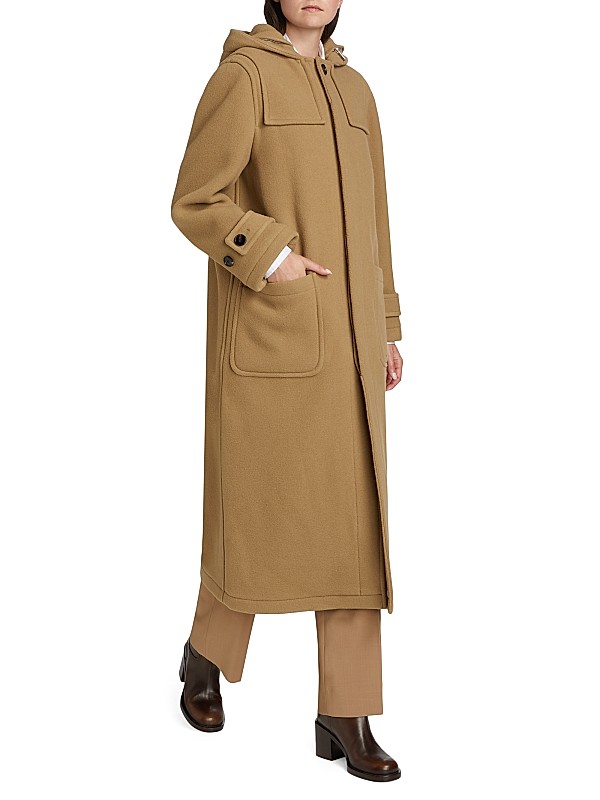 Shop Burberry Faux Fur Trim Wool Duffle Coat | Saks Fifth Shop Burberry Faux Fur Trim Wool Duffle Coat | Saks Fifth