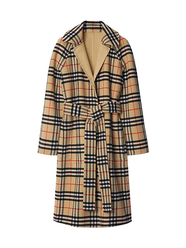 Shop Burberry Double Face Reversible Wool Coat | Saks Fifth Shop Burberry Double Face Reversible Wool Coat | Saks Fifth
