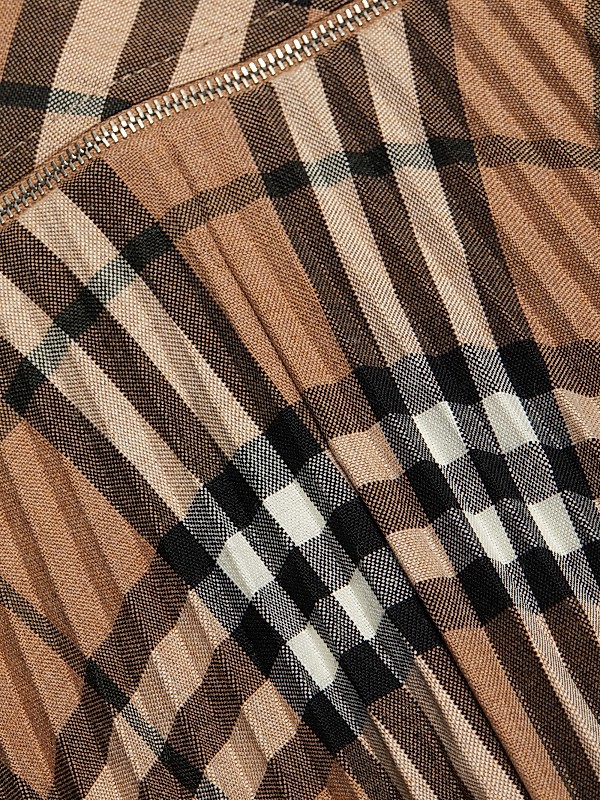 Shop Burberry Check Wool-Blend Pleated Midi-Skirt | Saks Shop Burberry Check Wool-Blend Pleated Midi-Skirt | Saks