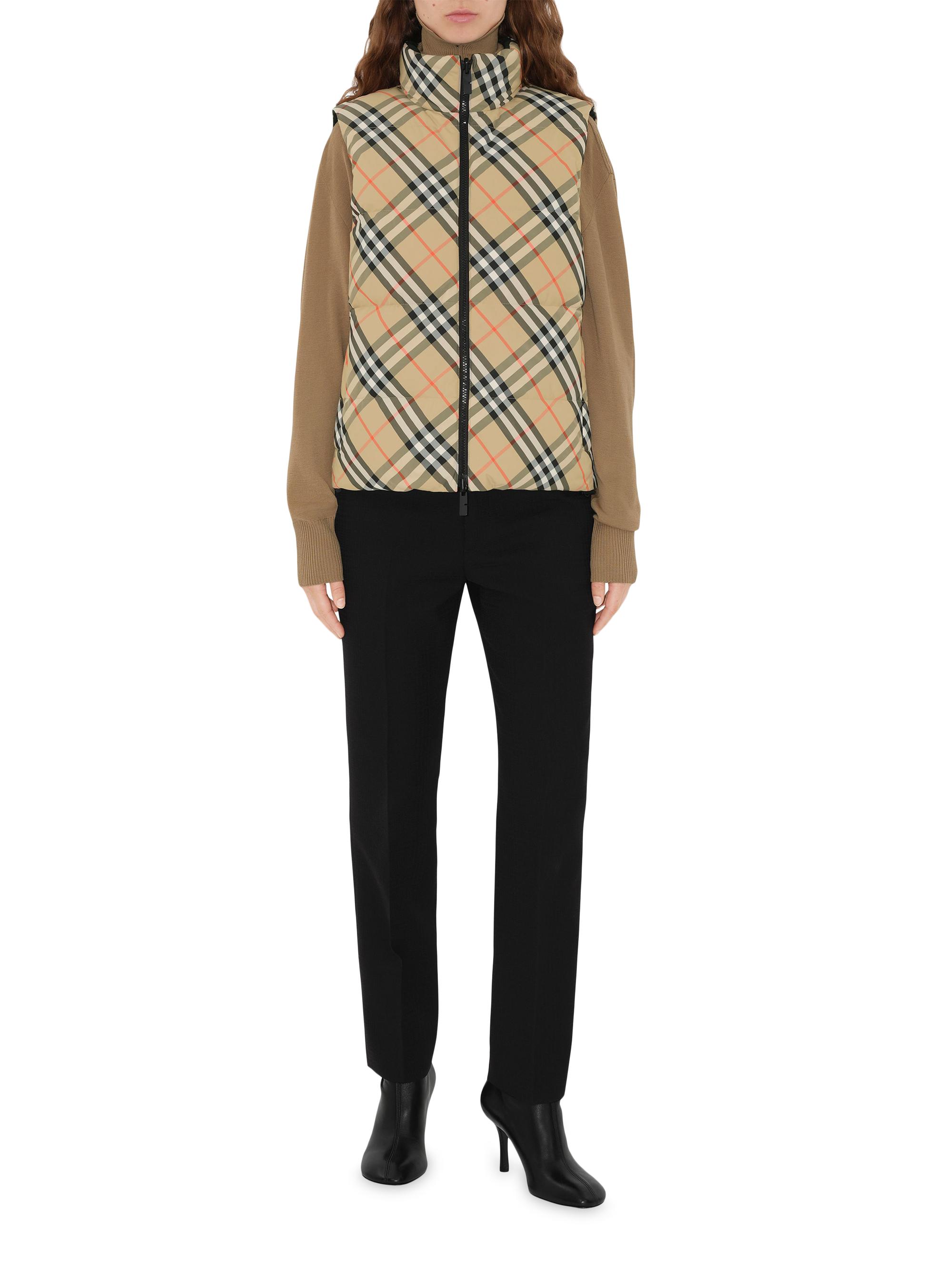 トップス Burberry Reversible Check Poly Vest Burberry Reversible Check Down Vest | Saks Fifth Avenue