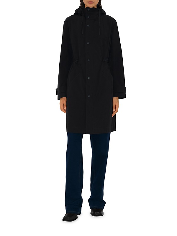 Shop Burberry Drawstring Hood Raincoat | Saks Fifth Avenue Shop Burberry Drawstring Hood Raincoat | Saks Fifth Avenue