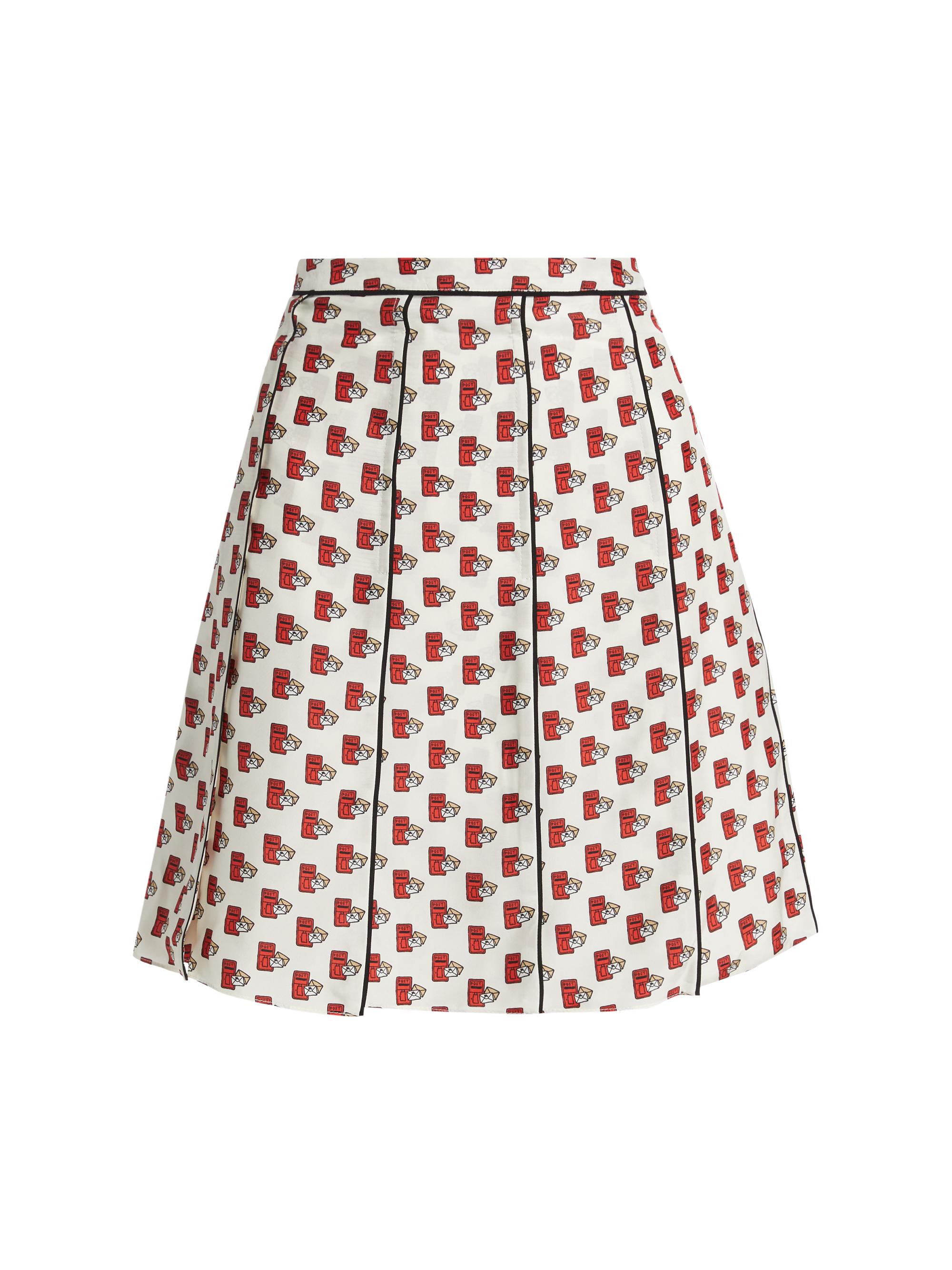 Burberry Women's Postbox Print Miniskirt - Chalk Pattern