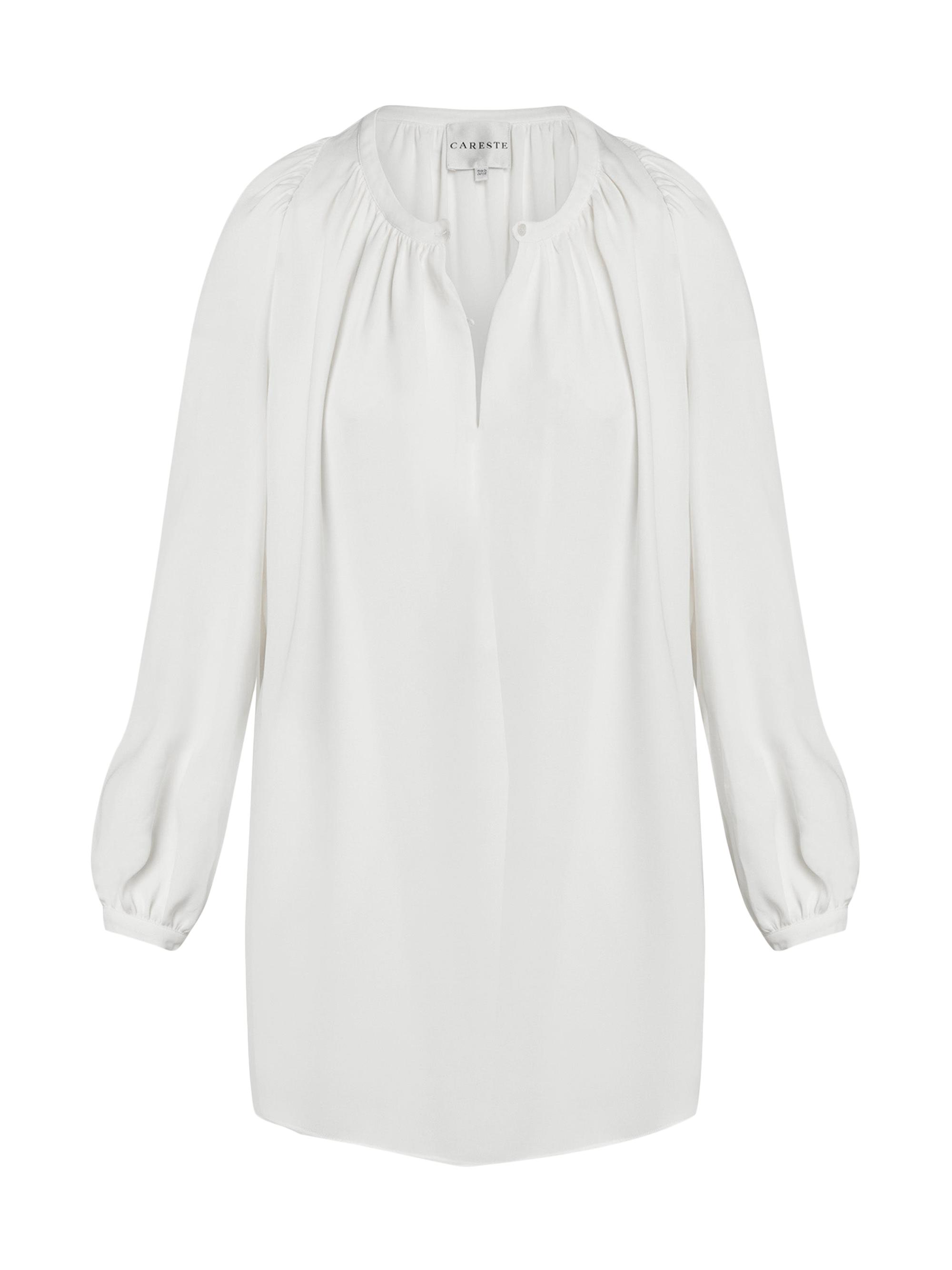 Careste Women's Camille Peasant Inspired Mini Dress - Brilliant White