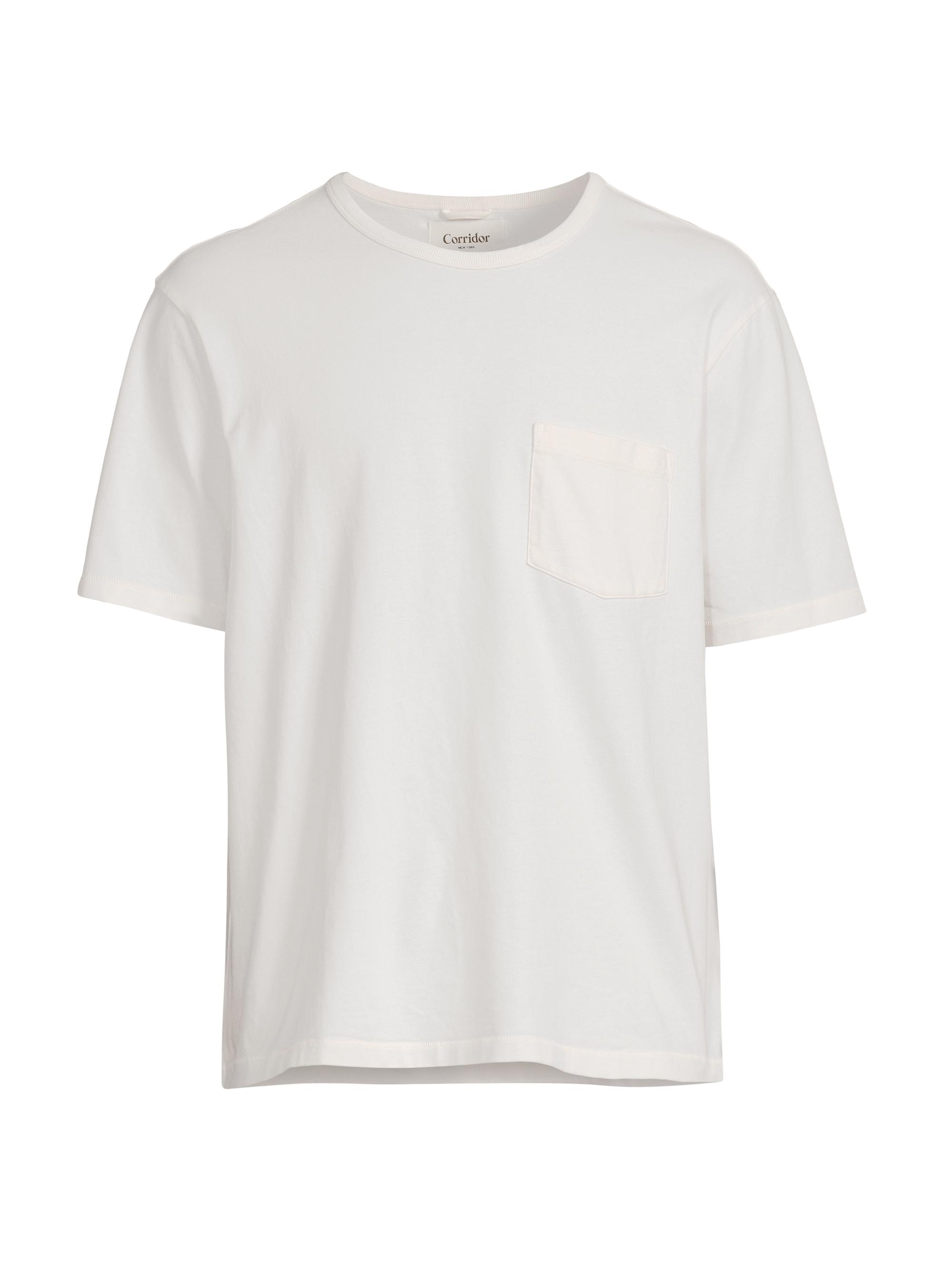 Corridor Men's Cotton Pocket T-Shirt - White | Thumbnail 7